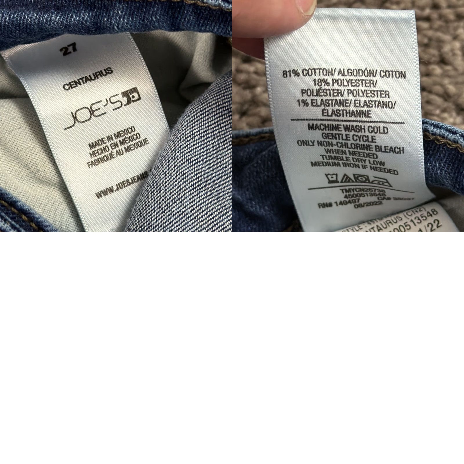 Vintage VINTAGE Joe's Jeans Women 27 Bootcut Dark Wash Denim Stretch Centaurus 24x33 Jeans Womens Size 27" / US 4 / IT 40 - 9 Thumbnail