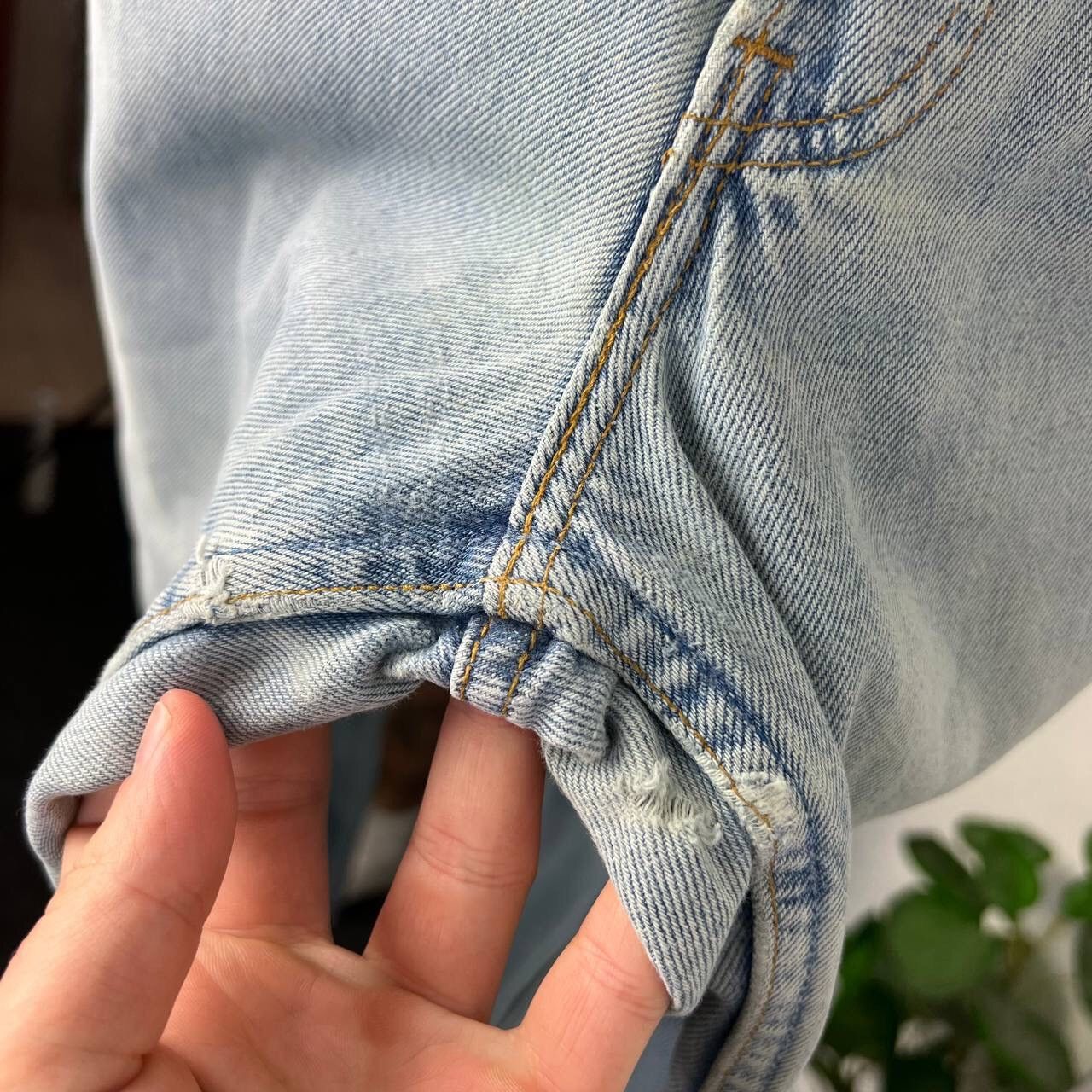 Levi's Crazy Rare Levi’s Vintage Archive Baggy Baby Blue Made In UK Size 29" - 8 Thumbnail