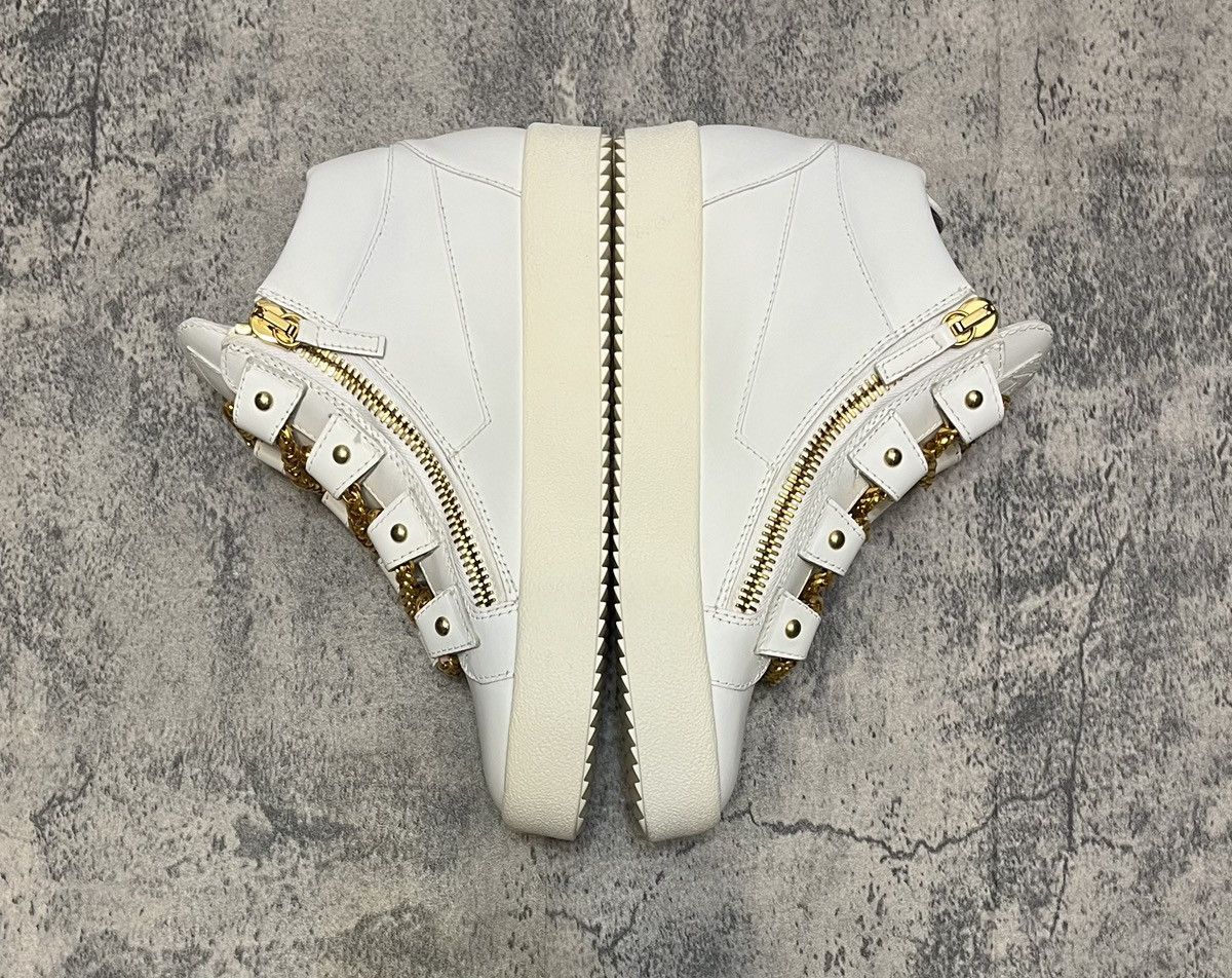 Giuseppe Zanotti Giuseppe Zanotti High Top Sneakers White Size US 6.5 / EU 39-40 - 4 Thumbnail