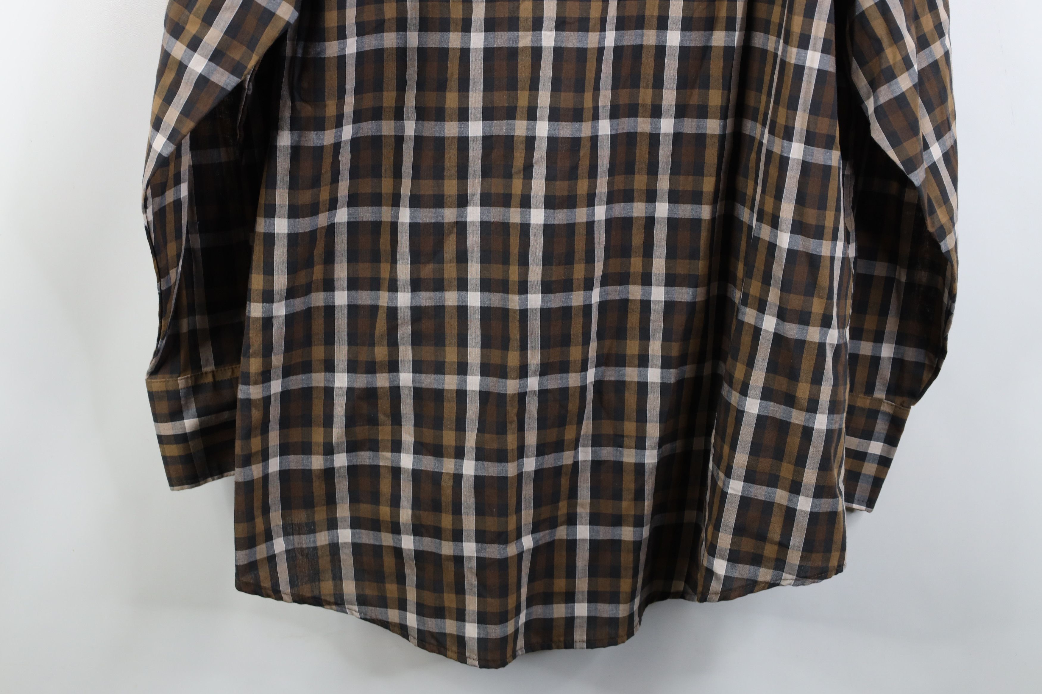Vintage Vintage 90s Streetwear Cowboy Rodeo Snap Button Shirt Plaid Size US XL / EU 56 / 4 - 12 Thumbnail