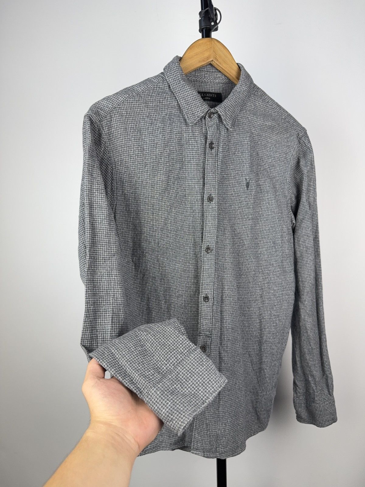 Allsaints Luxury Designer AllSaints plaid pattern flannel shirt Size US M / EU 48-50 / 2 - 6 Thumbnail