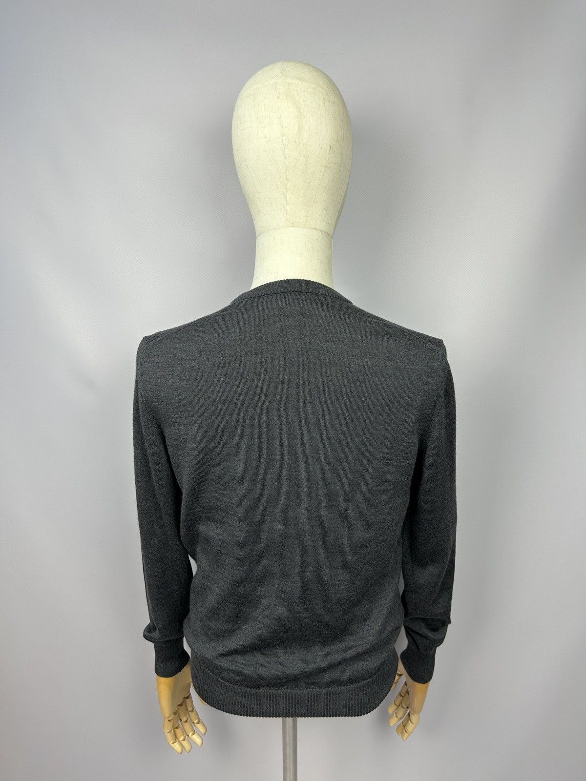 Asket × Designer ASKET Grey Merino Wool Sweater Jumper Size Small S Size US S / EU 44-46 / 1 - 4 Thumbnail