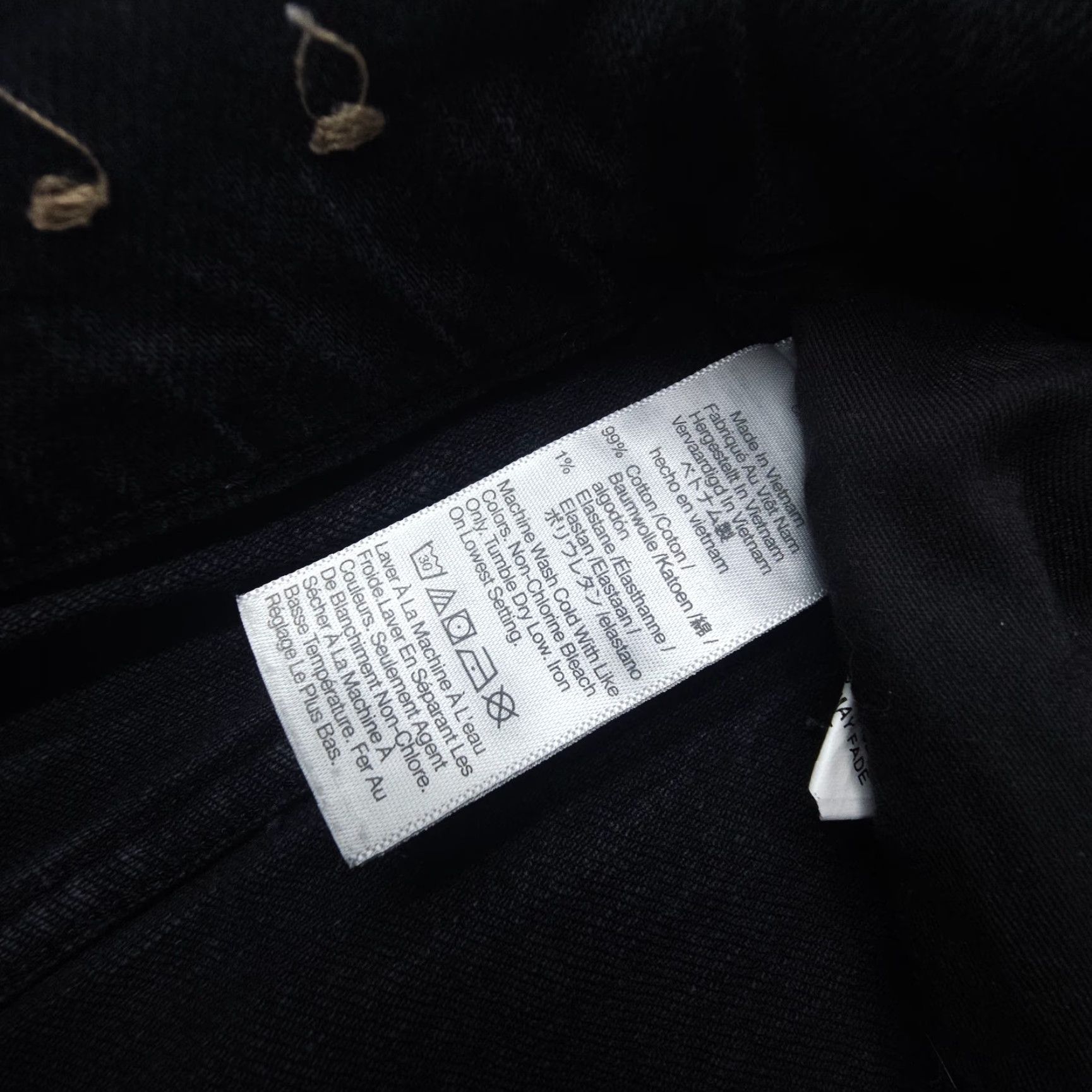 Madewell VINTAGE Madewell The Mid Rise Perfect Vintage Jeans 24 Black Crop Denim Size 42" / US 20 - 6 Thumbnail