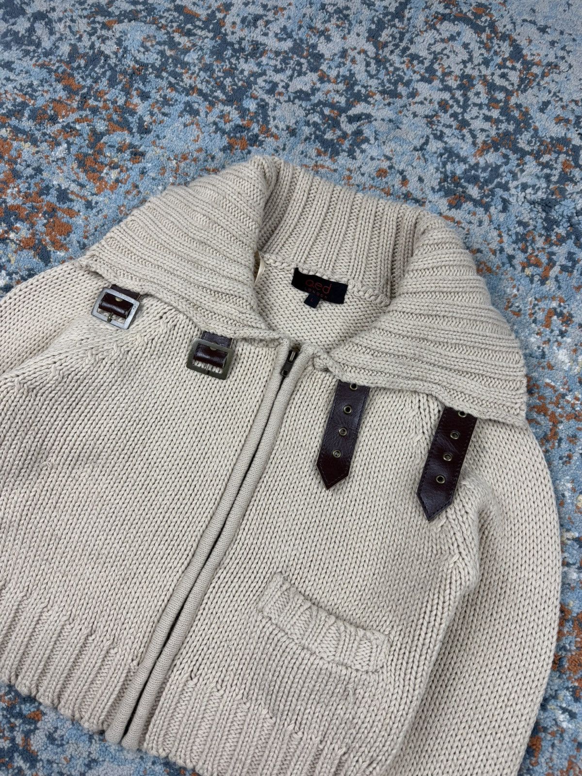 Japanese Brand × Vintage Vintage y2k Qued london crazy bondage cropped sweater knit Size L / US 10 / IT 46 - 4 Thumbnail