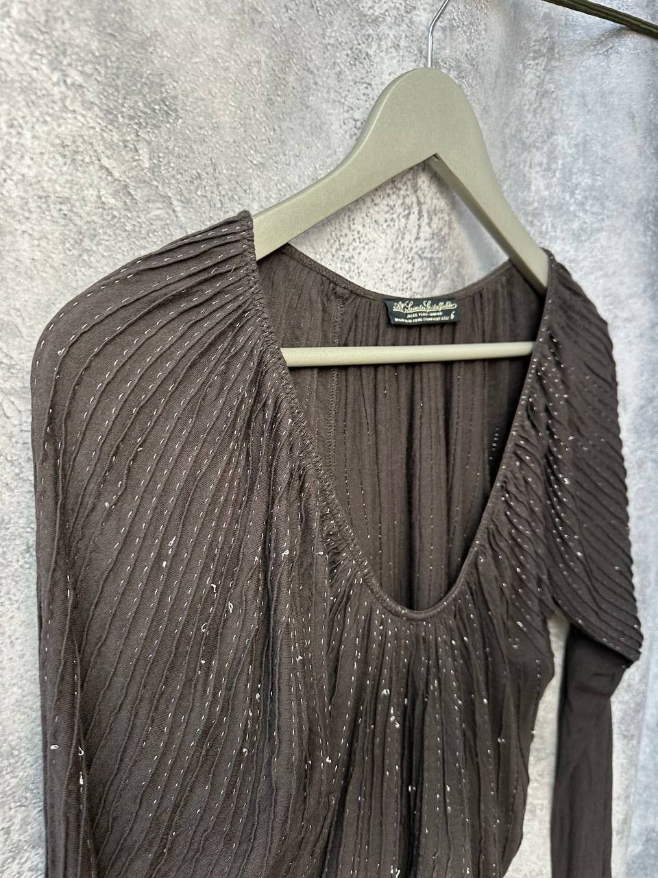 Allsaints × Vintage AllSaints Spitafields Angel Tunic Dress Brown Pleated Size M / US 6-8 / IT 42-44 - 4 Thumbnail