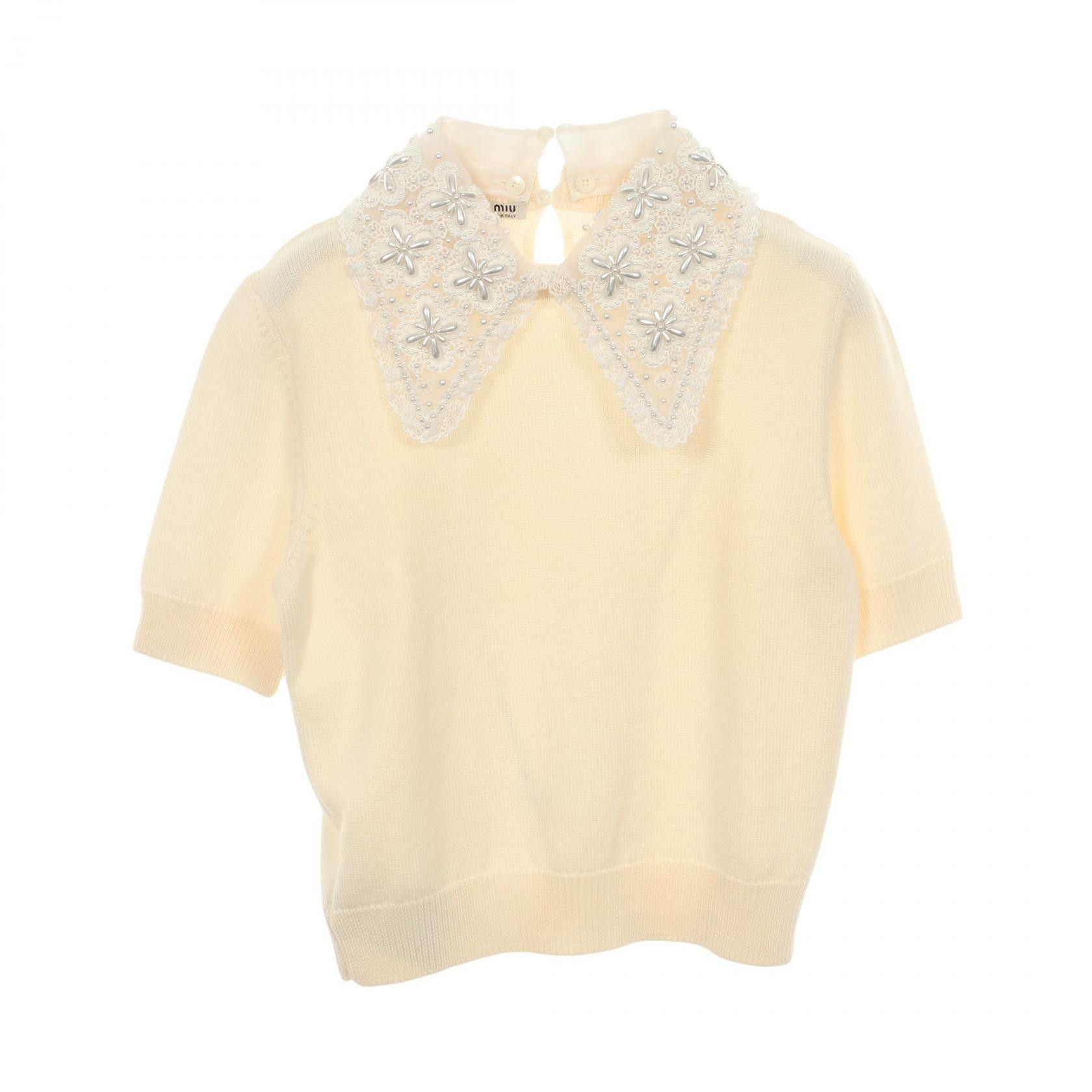 Miu Miu Miu Miu Miu Miu Wool Knit Top Textile Tops DUTY FREE for USA Size ONE SIZE - 1 Thumbnail