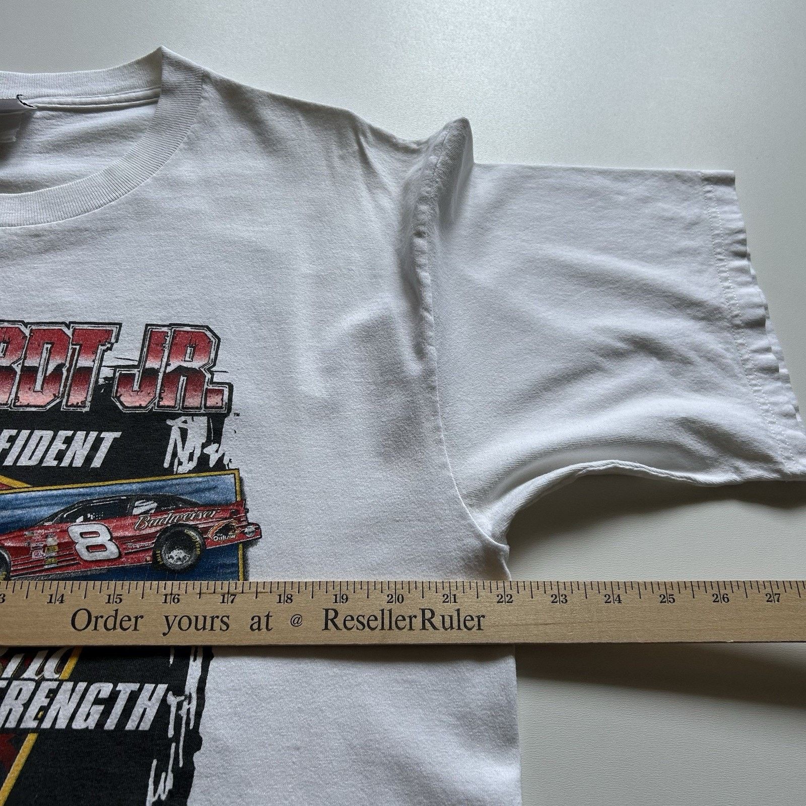 Chase Authentics Vintage NASCAR T Shirt XL White Y2K Earnhardt Jr Racing Rare Size US XL / EU 56 / 4 - 5 Thumbnail