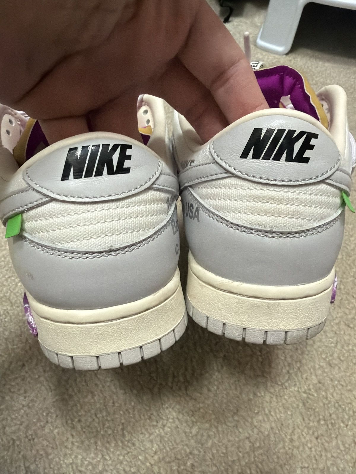 Nike × Off-White Nike Off-White Dunk Lot 03 Size US 9.5 / EU 42-43 - 8 Thumbnail
