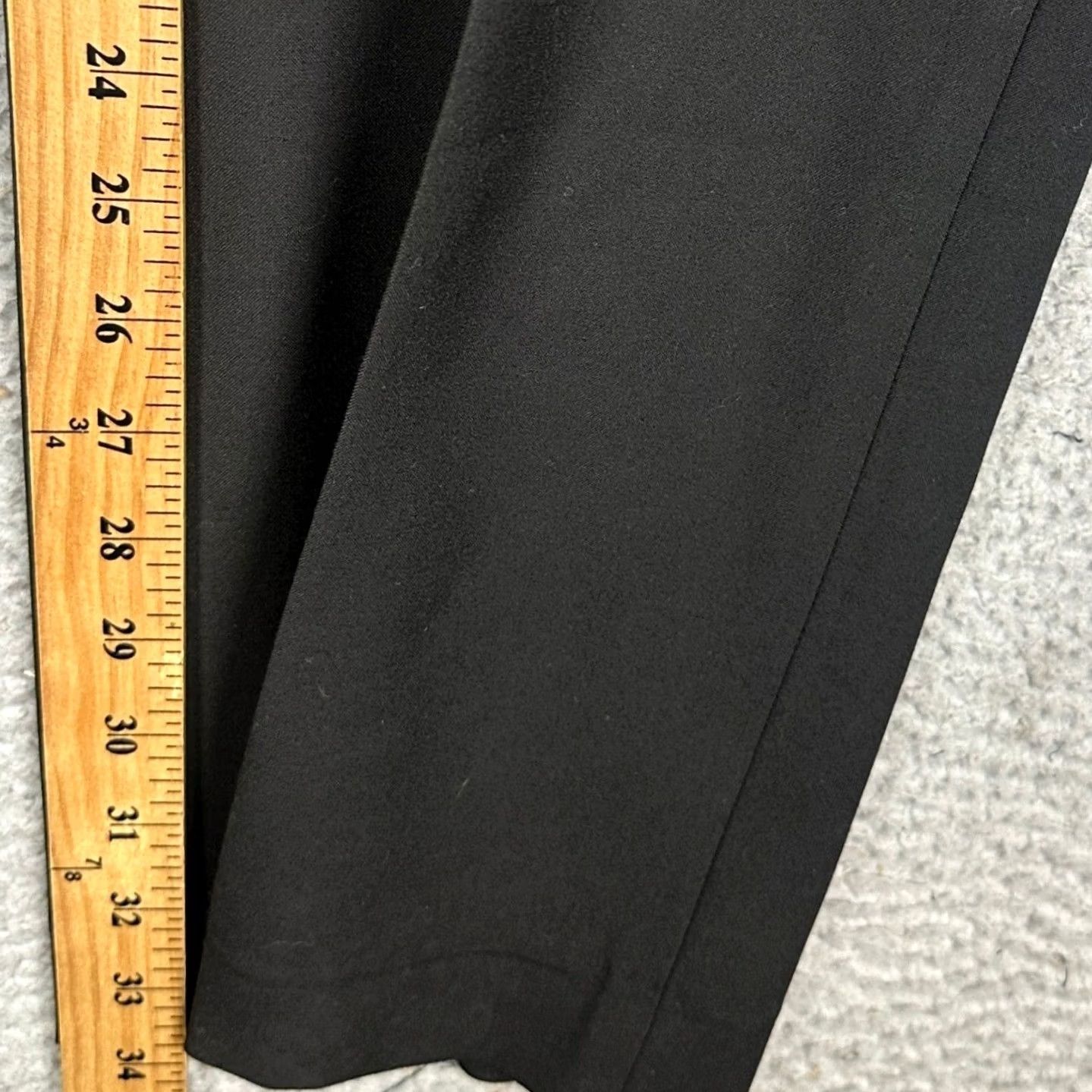 Vintage J. Ferrar Pants Mens 40X34 Black Dress Classic Fit Straight Flat Front Size US 40 / EU 56 - 5 Thumbnail