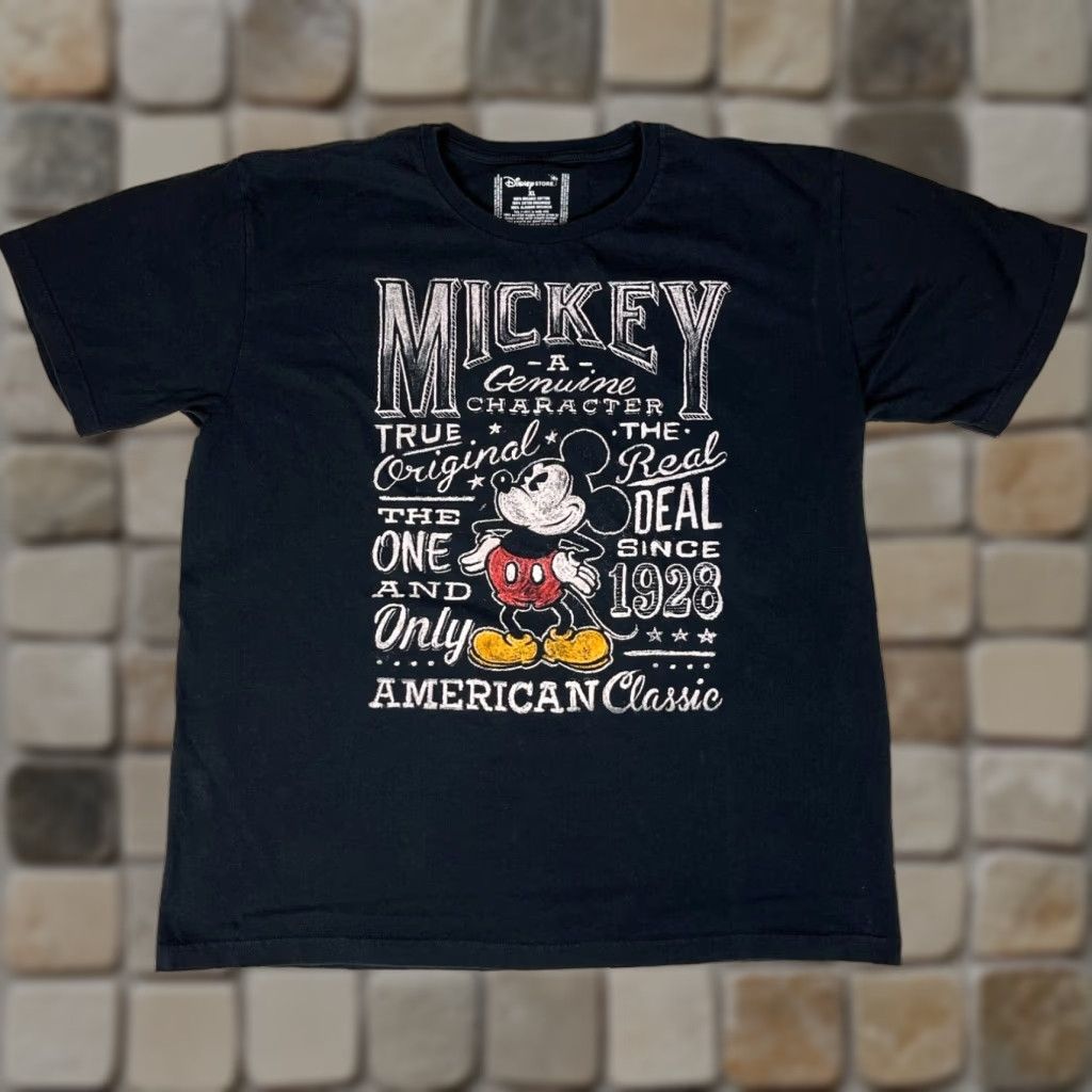 Disney Disney Store Mickey Mouse T-Shirt Men’s XL Organic Cotton Black Crew Neck Short Sleeve Adult Regular Shirt Size US XL / EU 56 / 4 - 1 Thumbnail