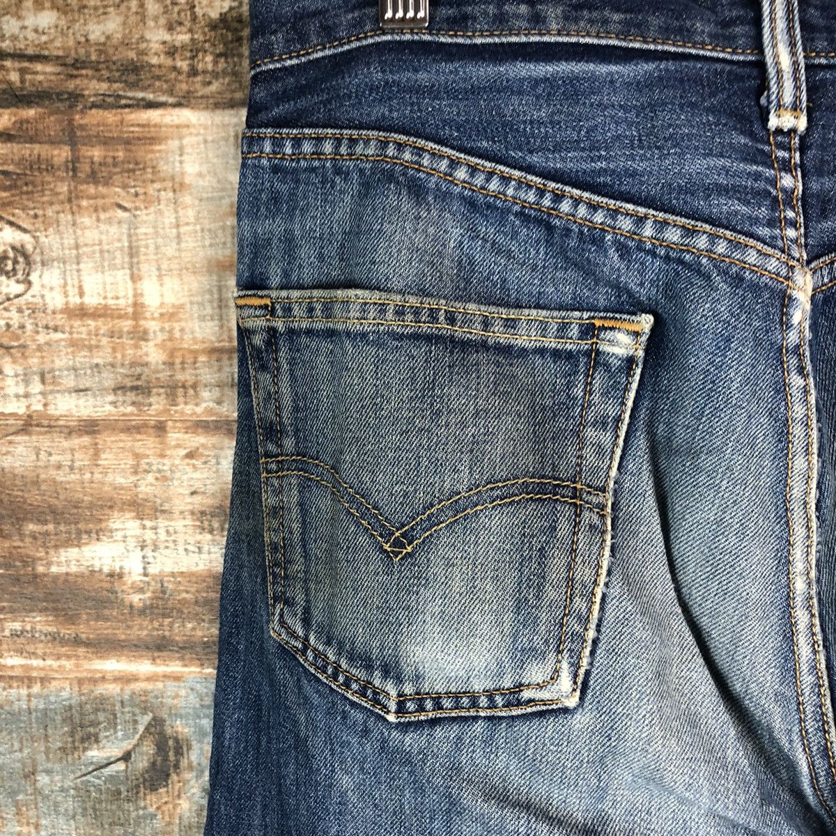 Levi's 501 Levis Blue Distressed ripped Denim Pants #A1443 Size US 30 / EU 46 - 17 Thumbnail