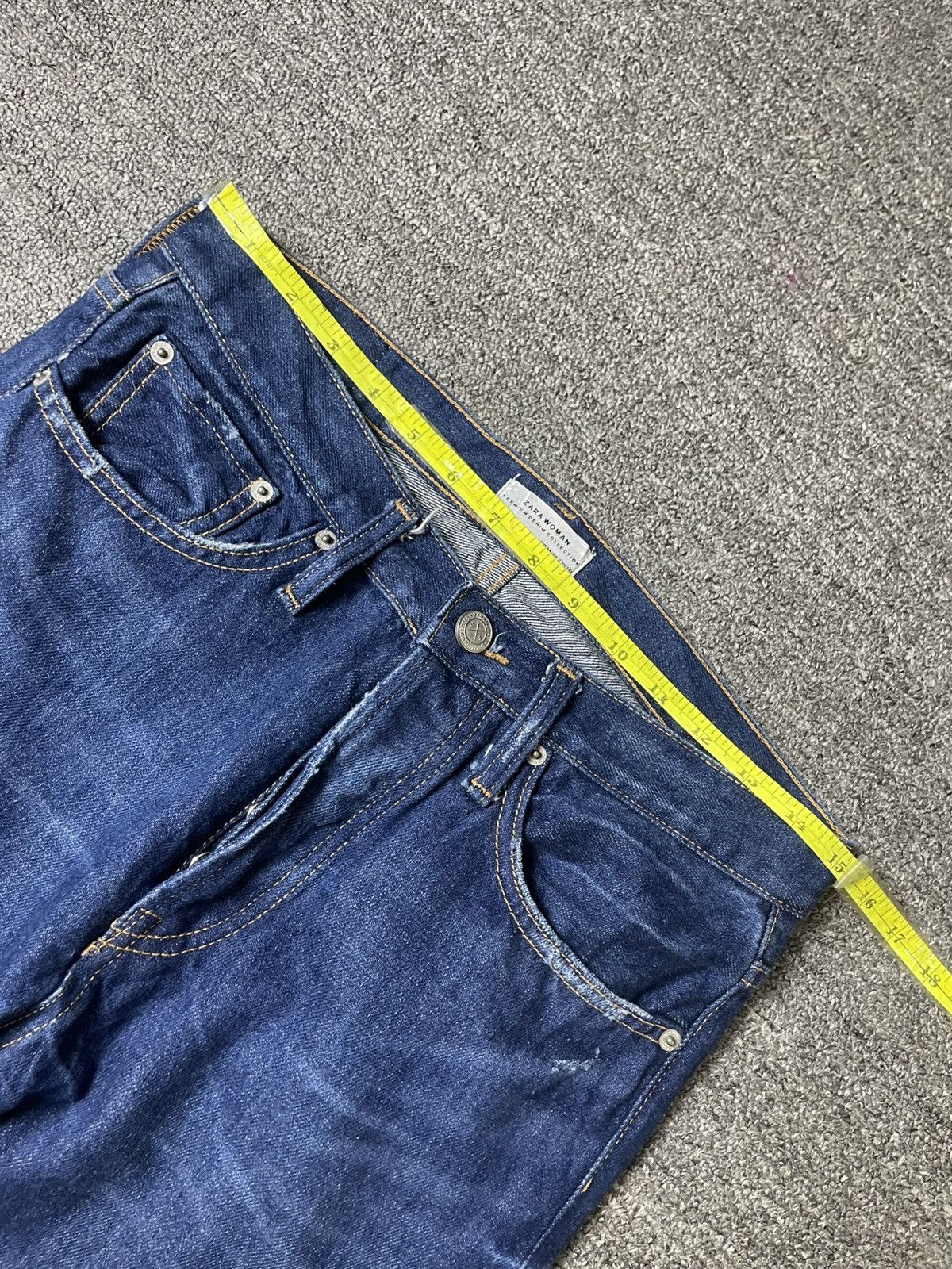 Vintage × Zara Zara Woman Distressed Denim Jeans (106) Size 30" / US 8 / IT 44 - 4 Thumbnail