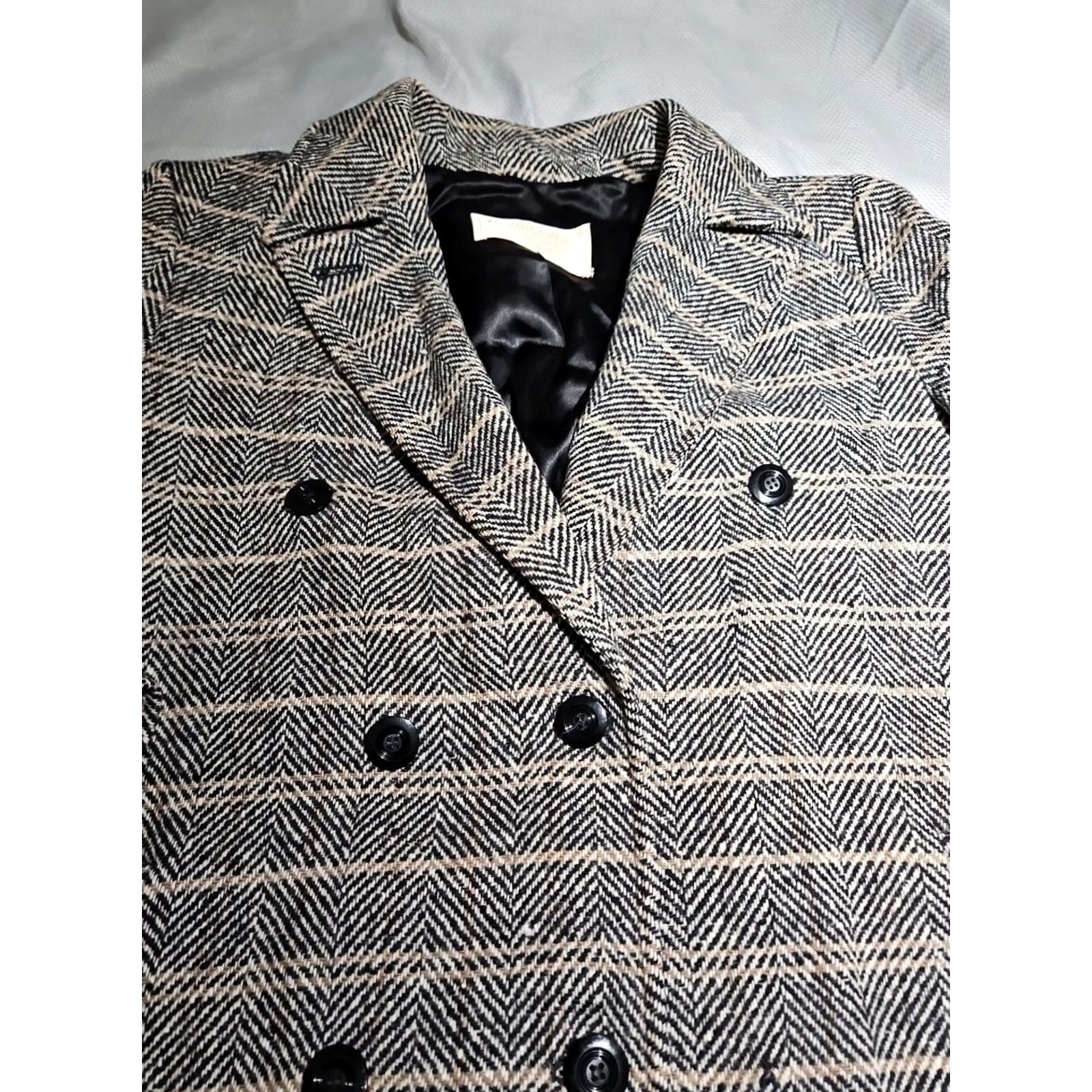 Pendleton VINTAGE Pendleton Womens Jacket Blazer 12 Wool Plaid Overcoat Brown Beige Tan Wool Size XL / US 12-14 / IT 48-50 - 4 Thumbnail