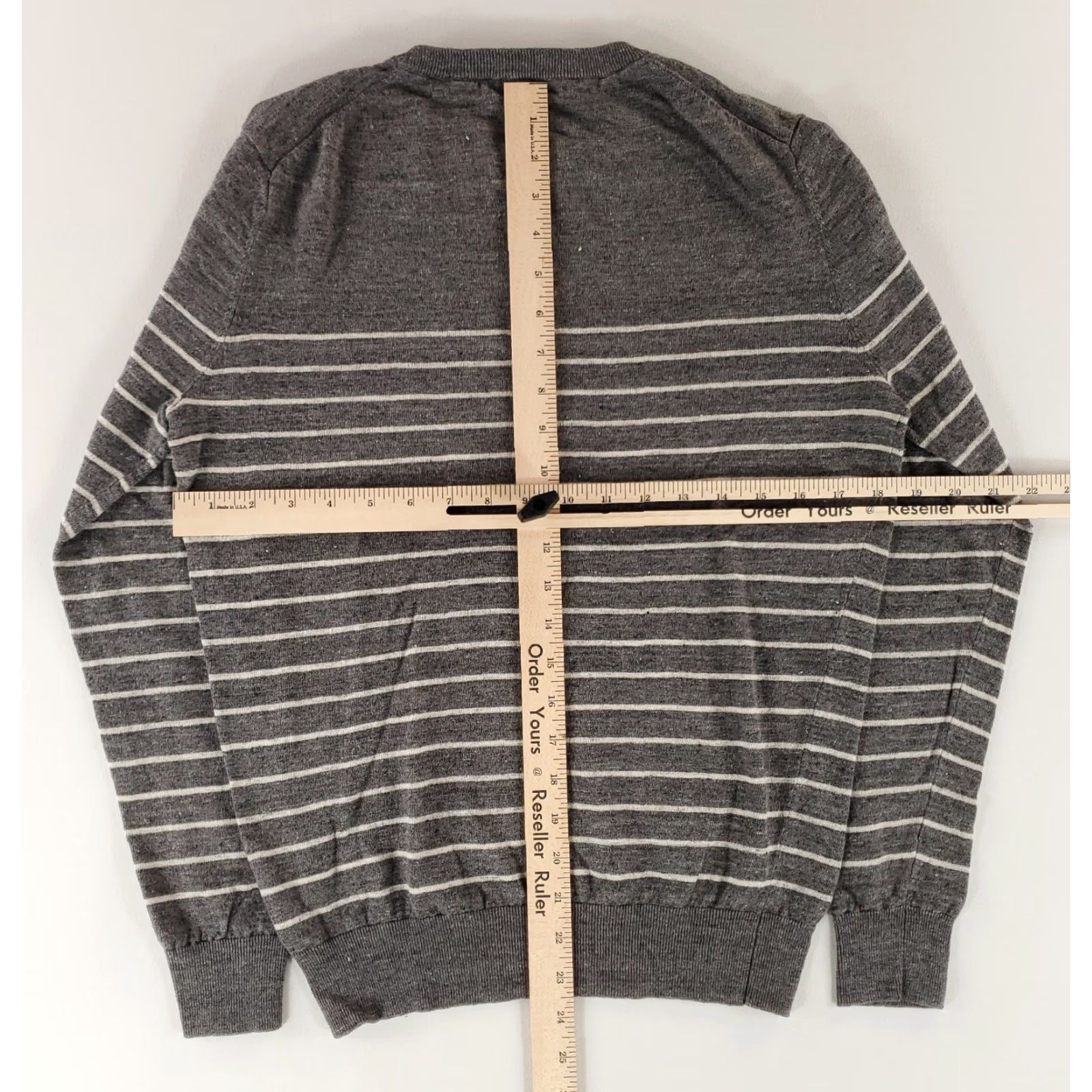 Suitsupply Suitsupply Linen Cotton Crew Neck Pullover Sweater Lightweight Gray Mens M Size US M / EU 48-50 / 2 - 6 Thumbnail