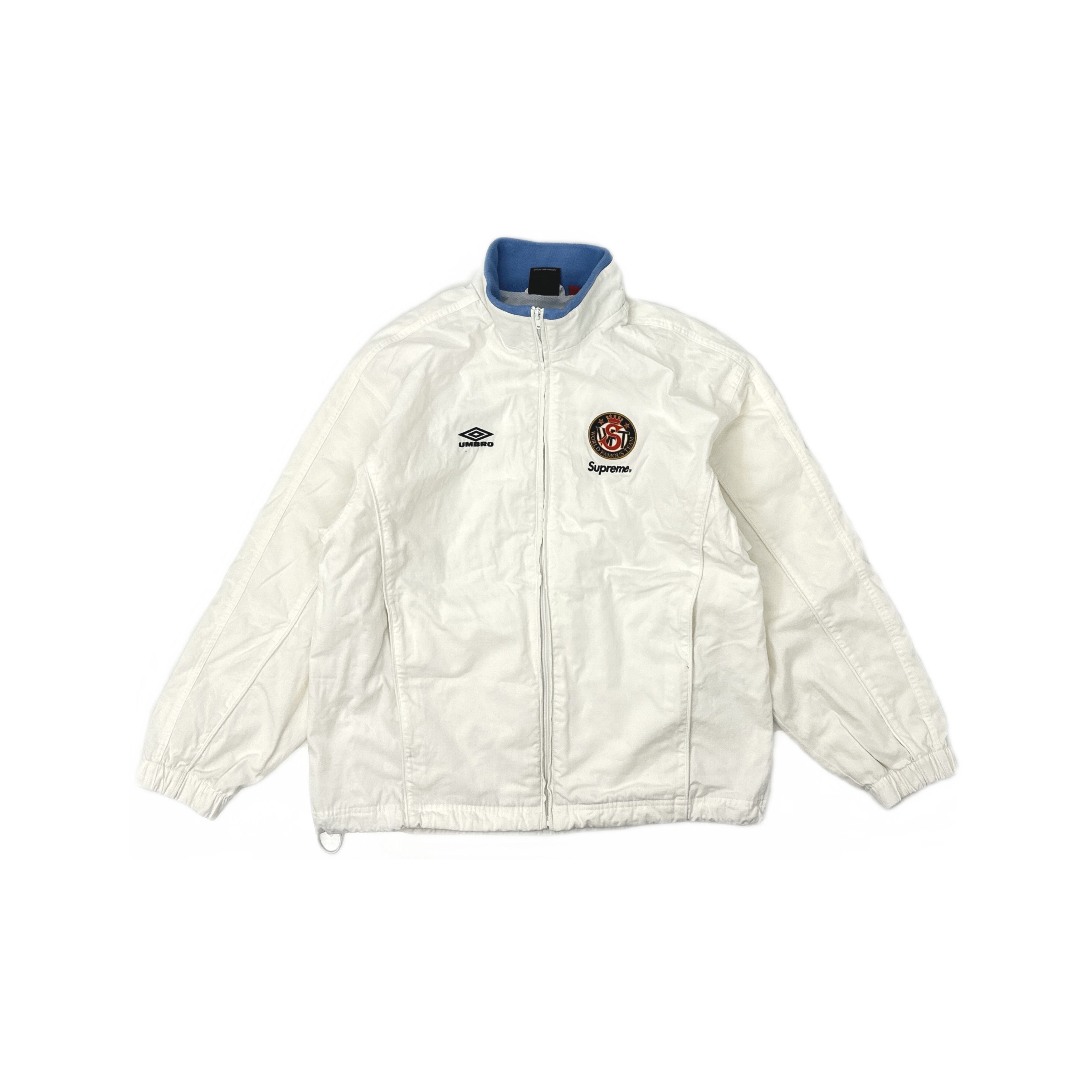 Supreme Supreme White Tiger Stripe Track Jacket | Grailed