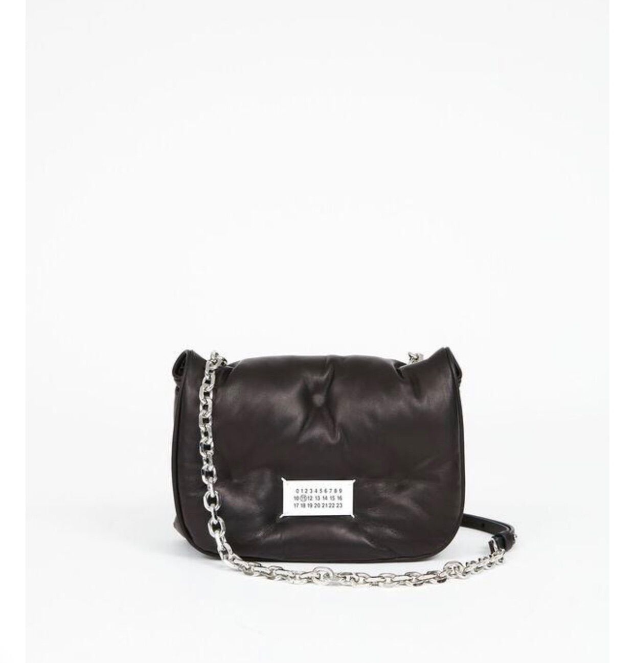 Maison Margiela o1bcso1str0526 Size: OS / Glam Slam Flap Small Bag in Black Size ONE SIZE - 1 Thumbnail