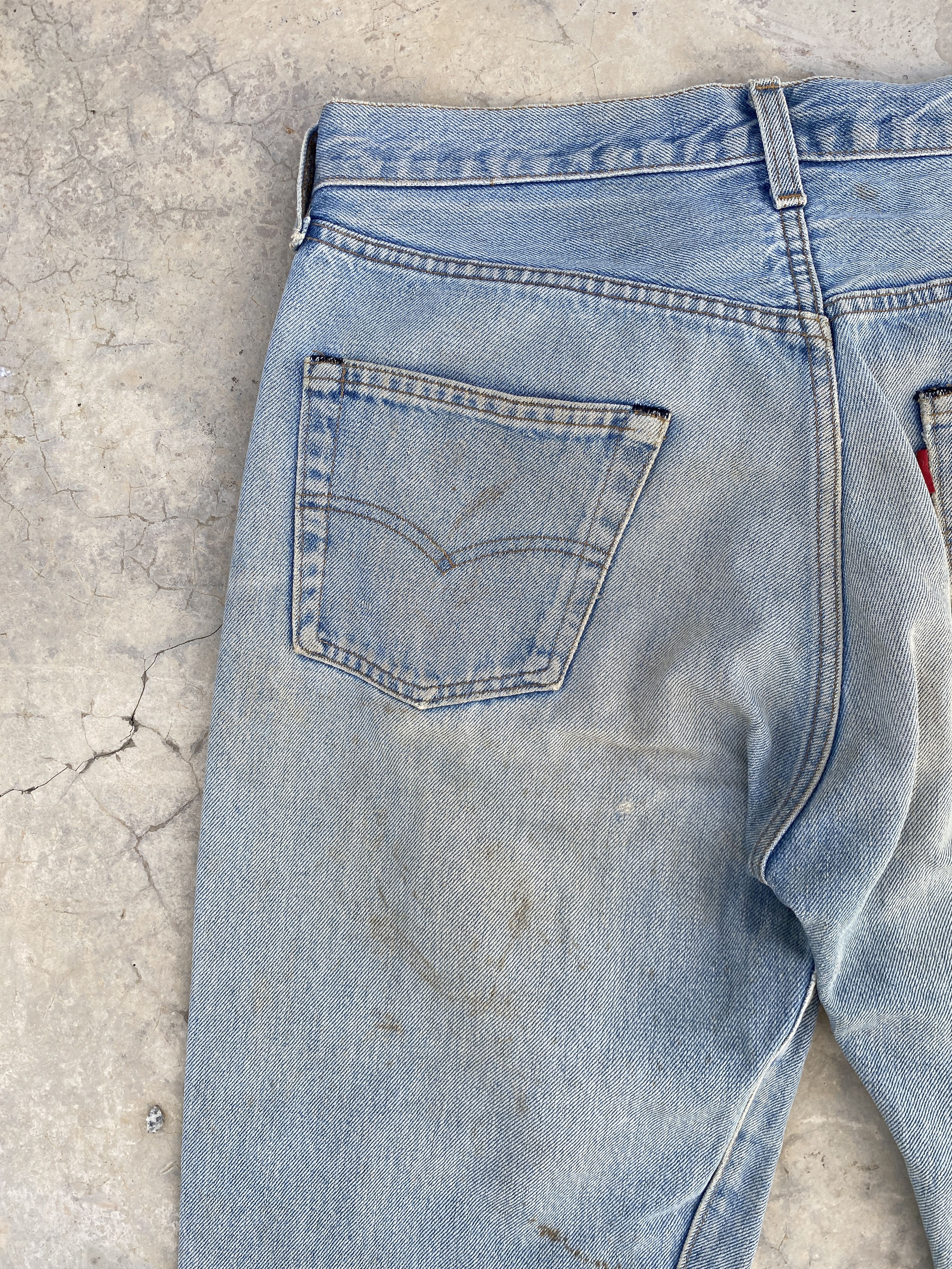 Levi's × Vintage Vintage 80s Levis 501 Redline #524 Selvedge Jeans Size US 31 - 8 Thumbnail