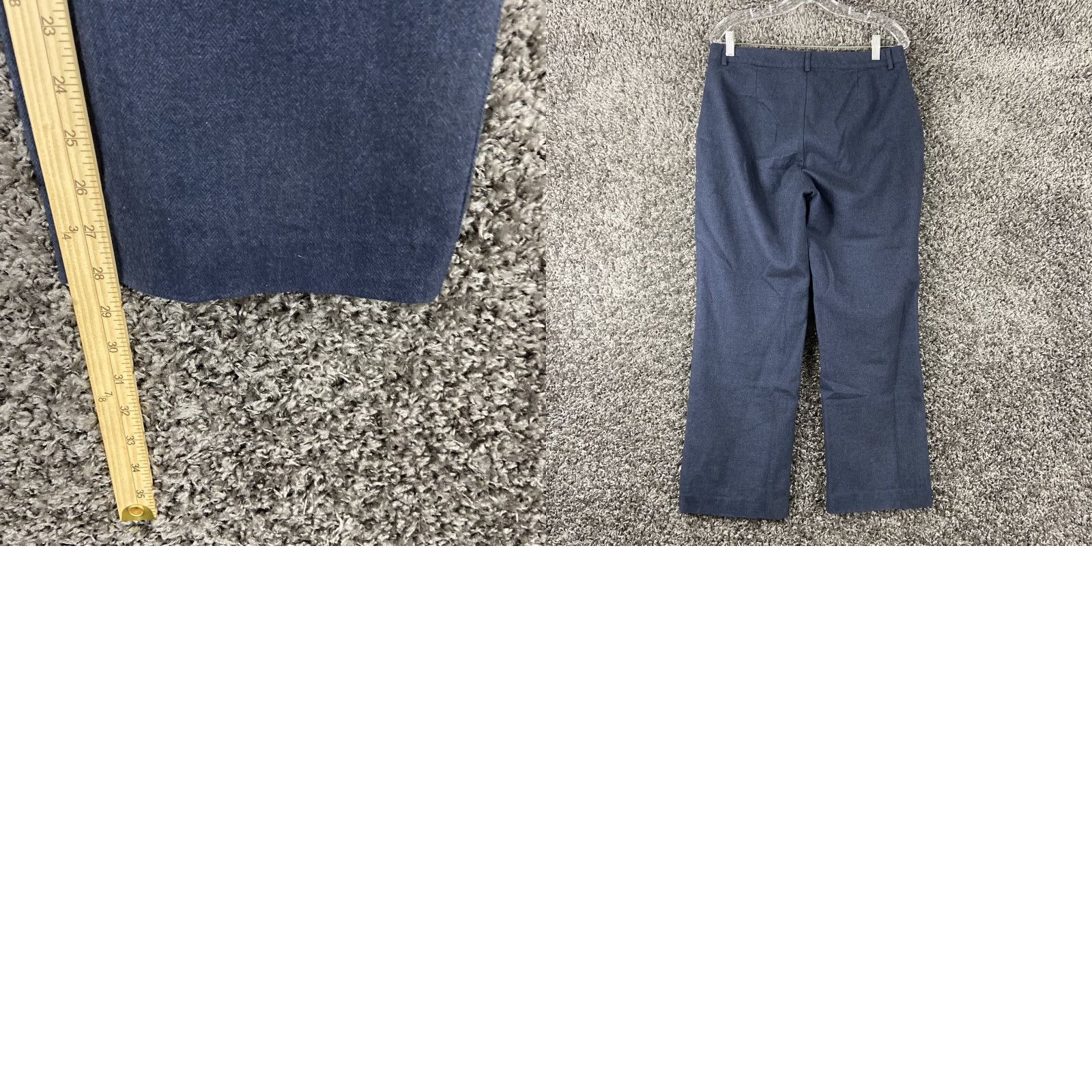 Vintage L.L. Bean Dress Pants Women 10P Petite Straight Blue Classic Fit Pants Womens 10P Size 32" / US 10 / IT 46 - 8 Thumbnail