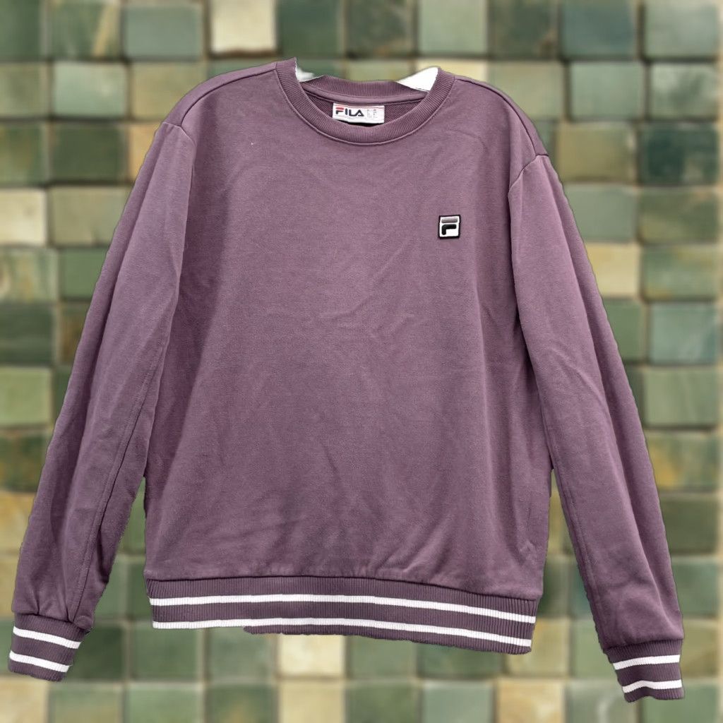 Fila FILA Sweatshirt Medium Mauve Sportswear Retro Streetwear Athleisure Lounge 90's Shirt Mens Size US M / EU 48-50 / 2 - 1 Thumbnail