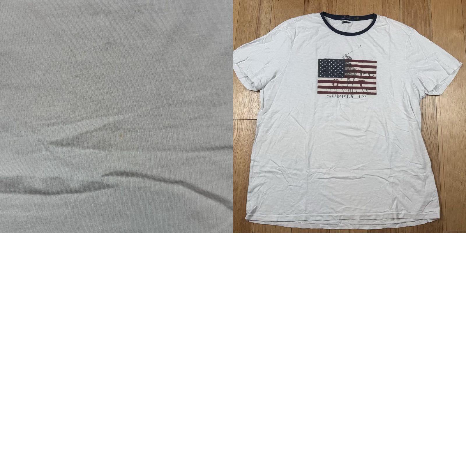 Ralph Lauren Ralph Lauren Polo T Shirt Men XXL Slim Fit Embroidered USA Flag White Size US XXL / EU 58 / 5 - 8 Thumbnail