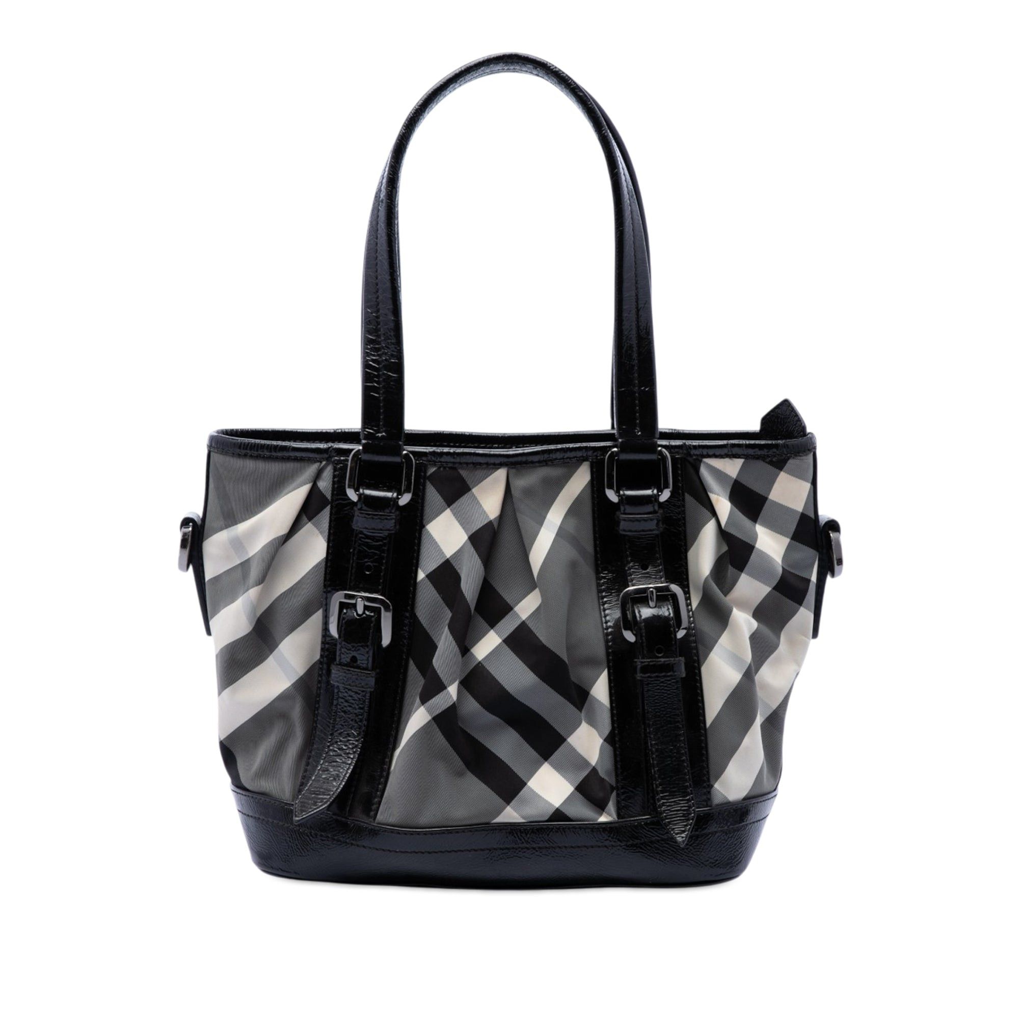 Burberry Beat Check Nylon Lowry Satchel Size ONE SIZE - 1 Thumbnail