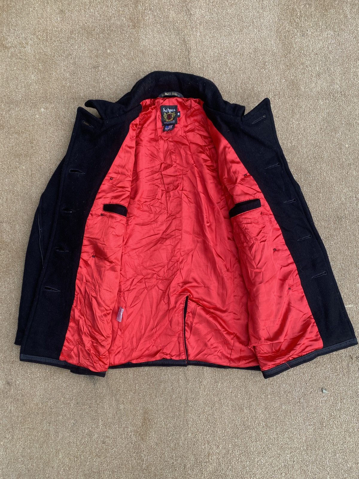 Schott × Vintage Vintage schott double breasted woll jacket Size XS / US 0-2 / IT 36-38 - 6 Thumbnail