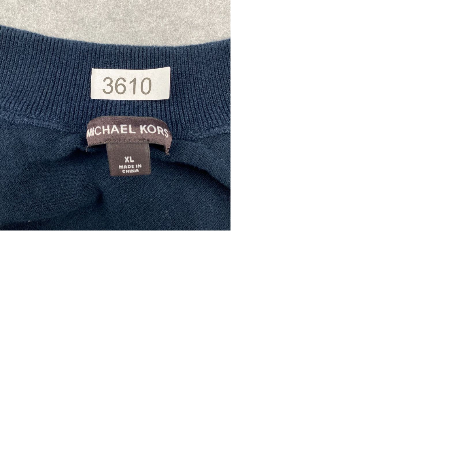 Michael Kors Michael Kors Sweater Mens XL Blue Full Zip Pockets Embroidered Logo Zipper Size US XL / EU 56 / 4 - 9 Thumbnail