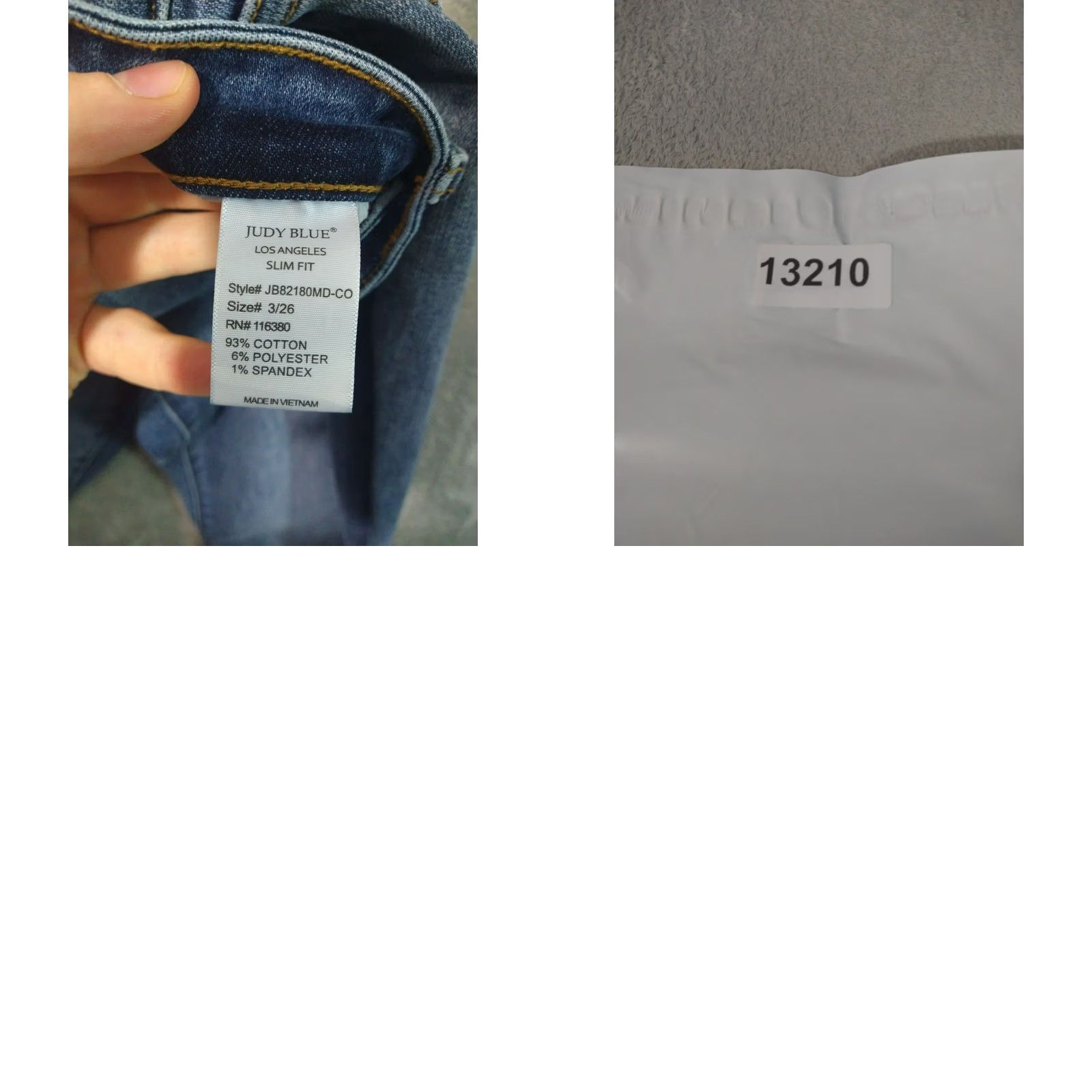 Denime Judy Blue Jeans Womens 3/26 Denim Slim Fit Ankle Mid Rise Medium Wash Stretch Size 26" / US 2 / IT 38 - 8 Thumbnail