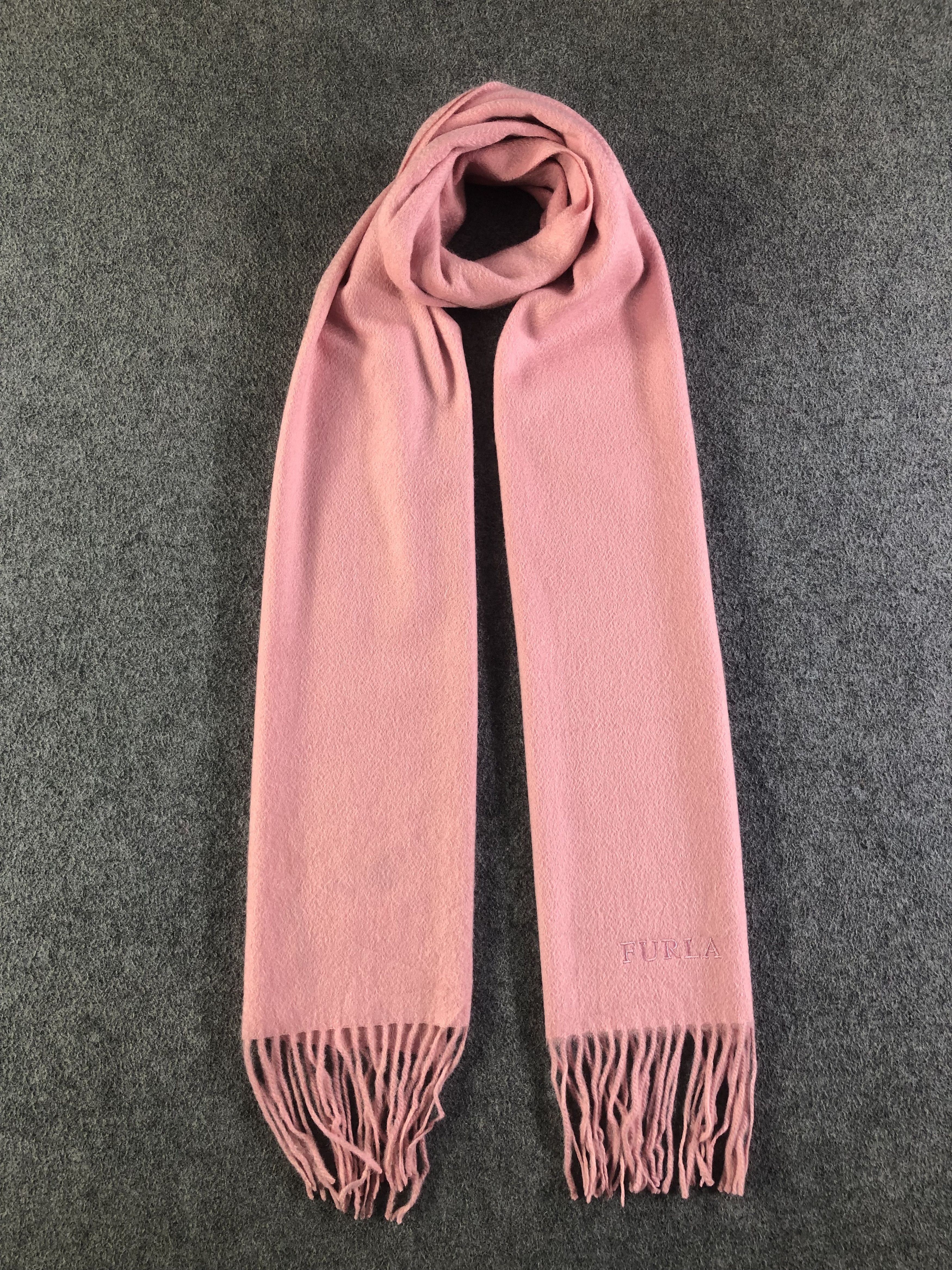 Furla × Vintage Furla Cashmere Scarf / Muffler / Neckwear SS1298 Size ONE SIZE - 1 Thumbnail