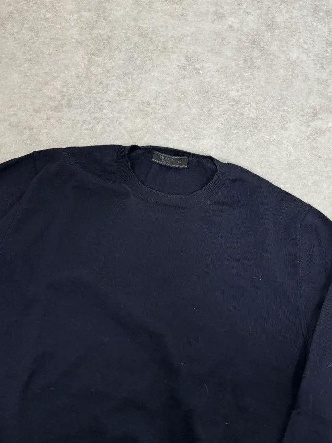 Prada AW2018 Prada Navy Wool Classic Sweater Size US S / EU 44-46 / 1 - 5 Thumbnail