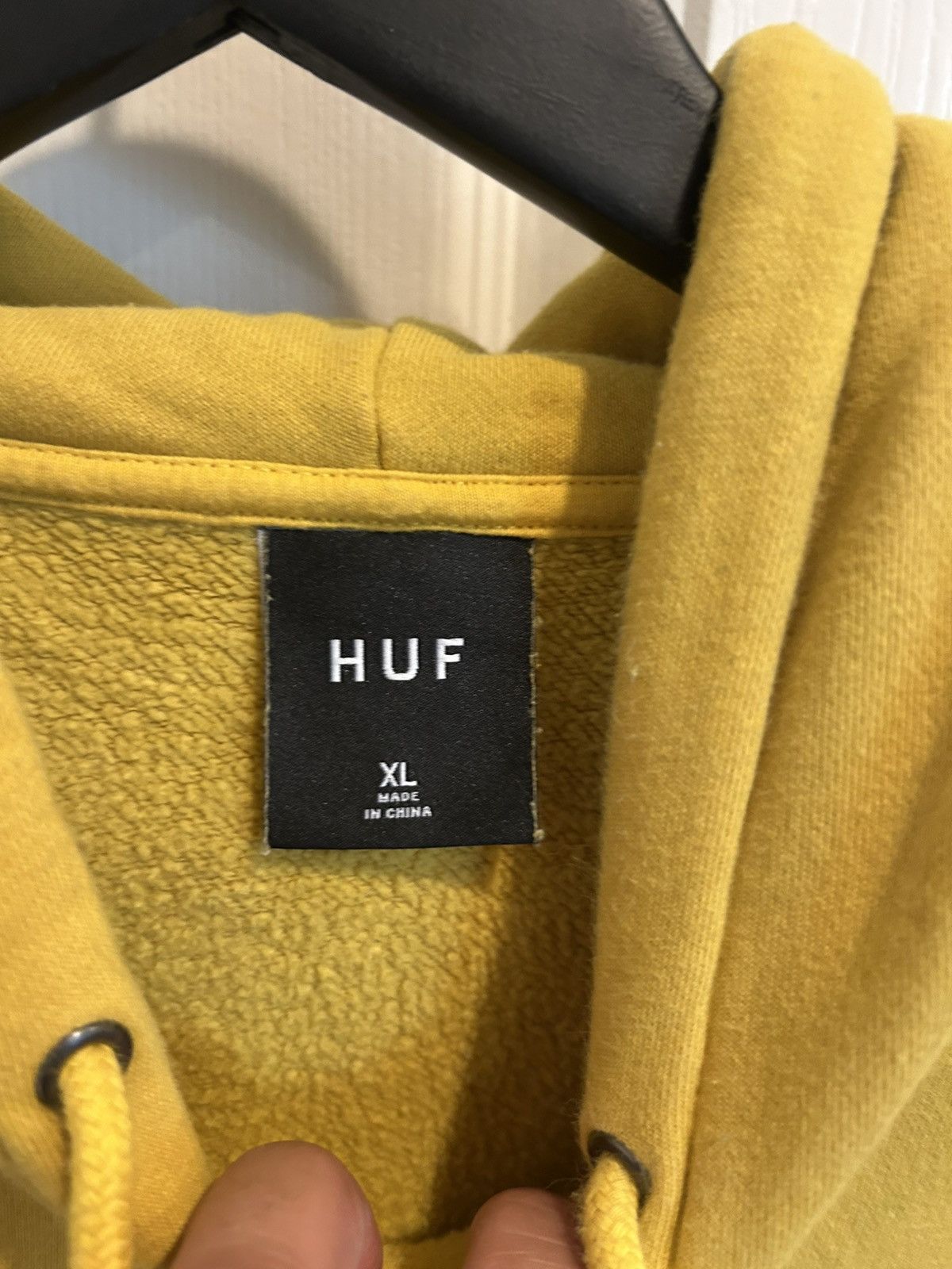 Huf HUF weed leaf yellow hoodie Size US XL / EU 56 / 4 - 3 Thumbnail