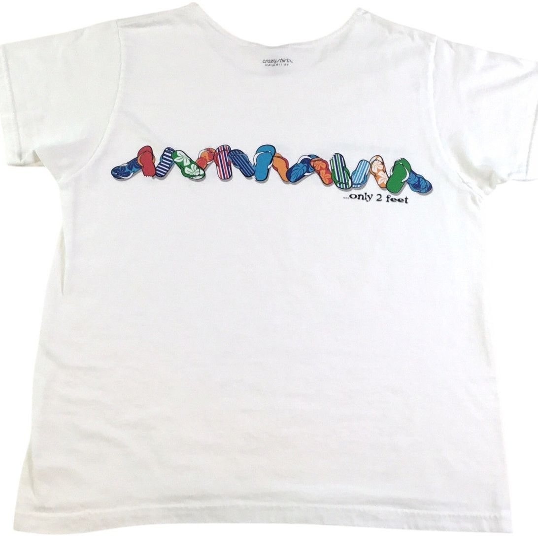 Other Crazy Shirts M TShirt Flip Flops So Many Slippas~Only 2 Feet Size M / US 6-8 / IT 42-44 - 5 Thumbnail
