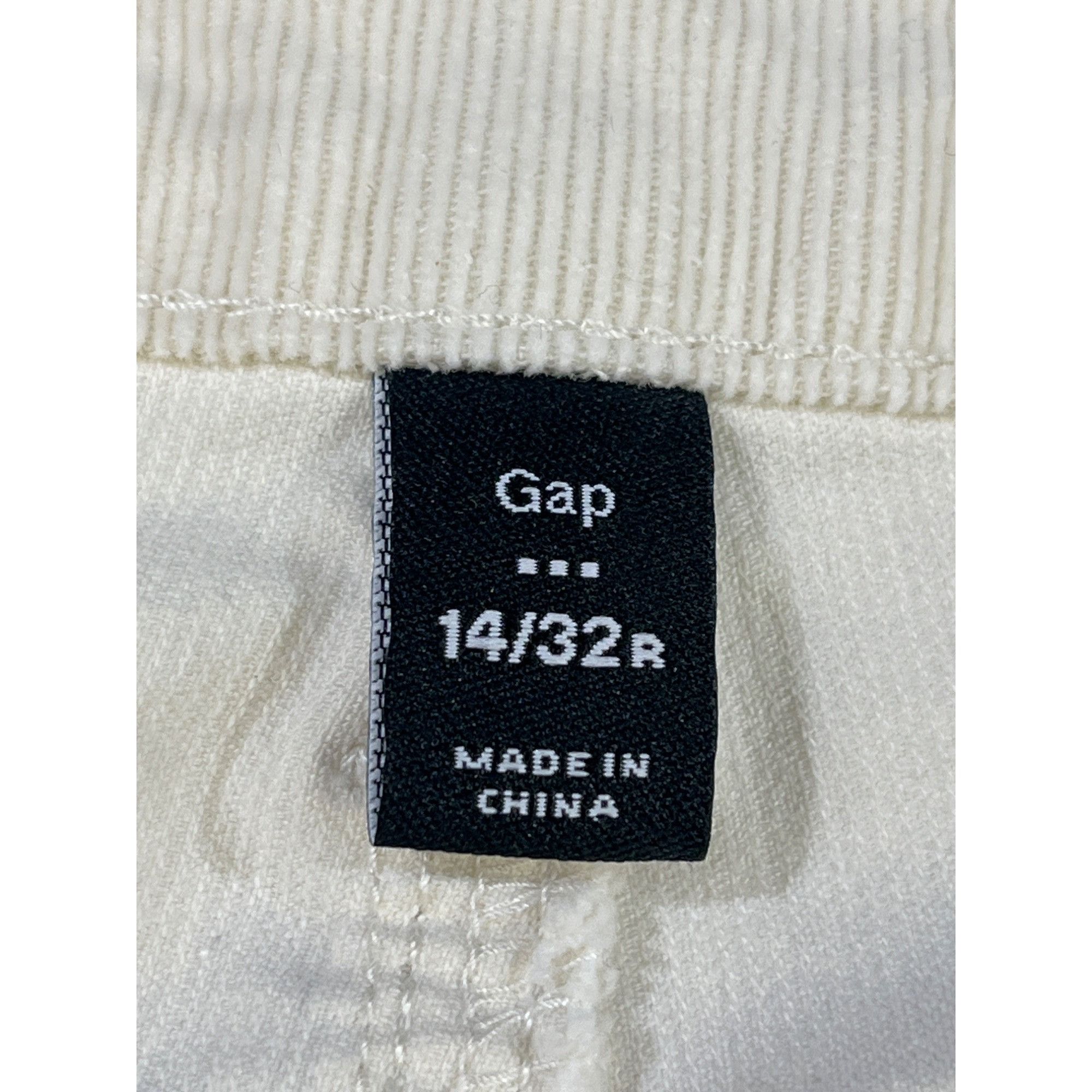 Gap Gap Women's White Corduroy Pants/Super Skinny Size 14/32R SK Size 36" / US 14 / IT 50 - 4 Thumbnail