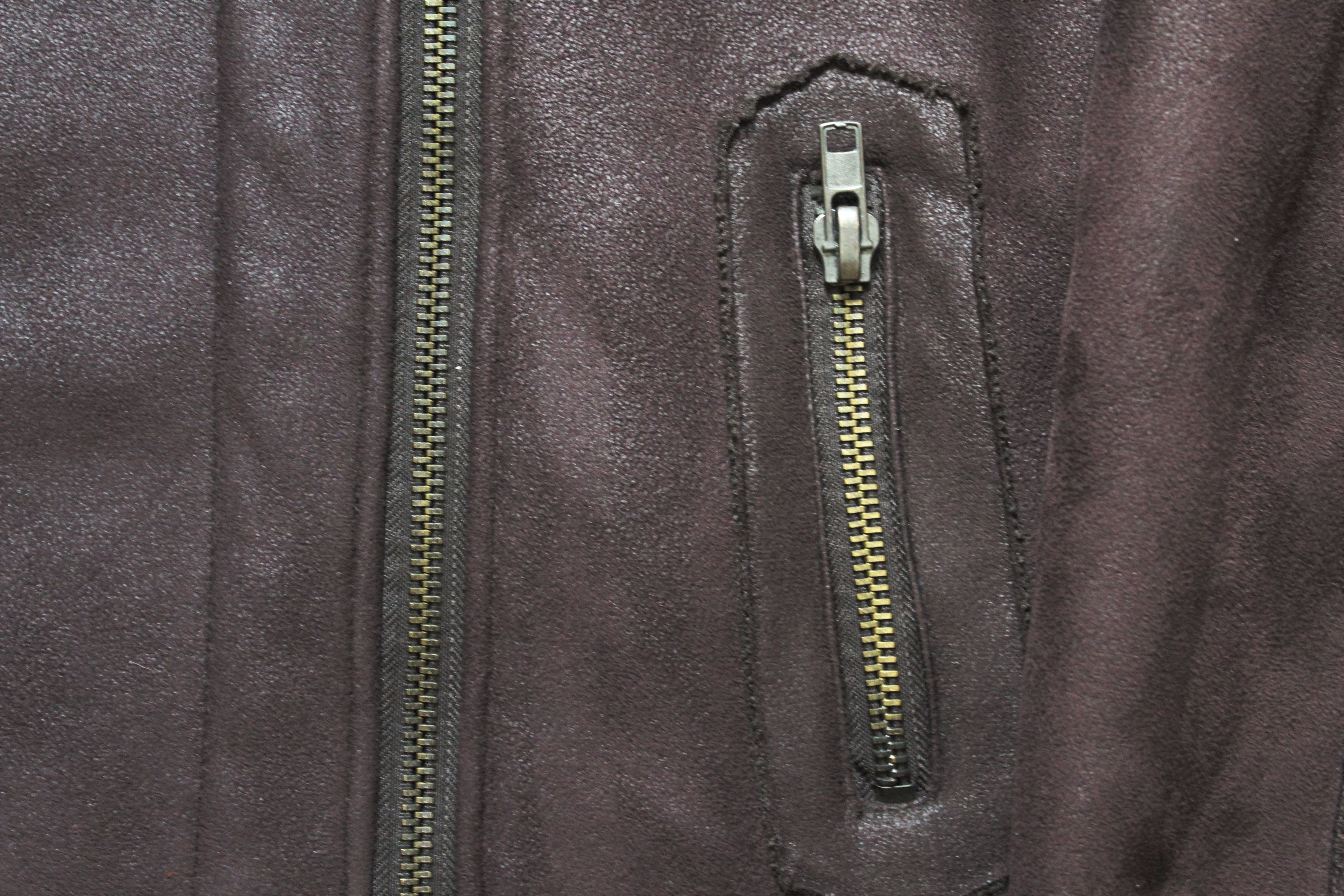 Vintage Vintage Shearling Aviator Oxblood Burgundy Jacket Size US L / EU 52-54 / 3 - 8 Thumbnail