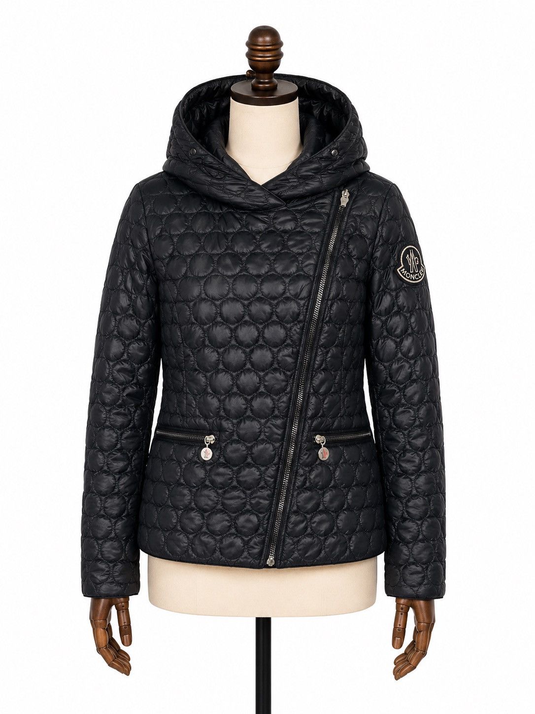 Moncler Women`s Moncler Black Puffer Quilted Hooded Jacket Size XS Size XS / US 0-2 / IT 36-38 - 1 Thumbnail