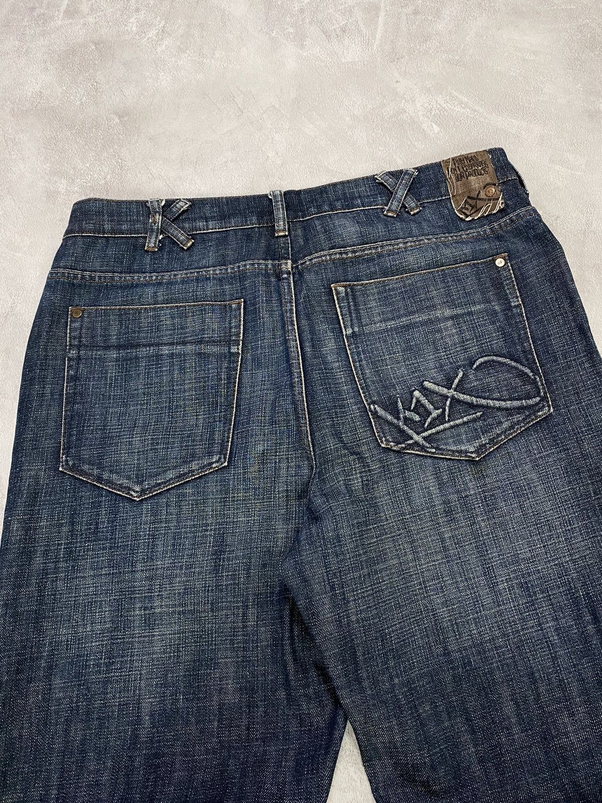 Japanese Brand × Vintage Vintage Jeans K1X Distressed flared denim japan style 36 Size US 36 / EU 52 - 7 Thumbnail