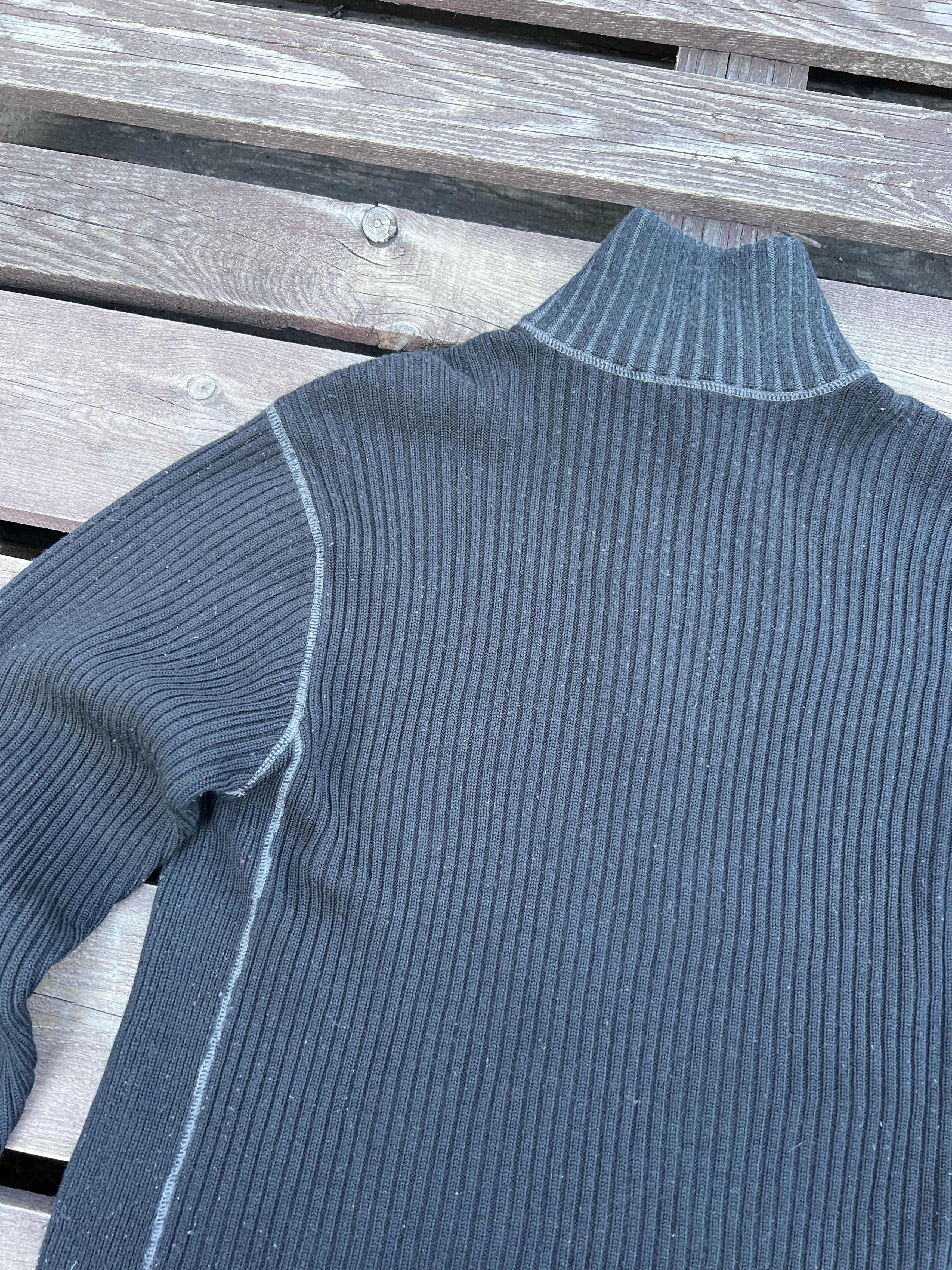 The North Face The Noth Face Y2K Vintage Knitted 1/4 Zip Up Sweater Size US L / EU 52-54 / 3 - 14 Thumbnail