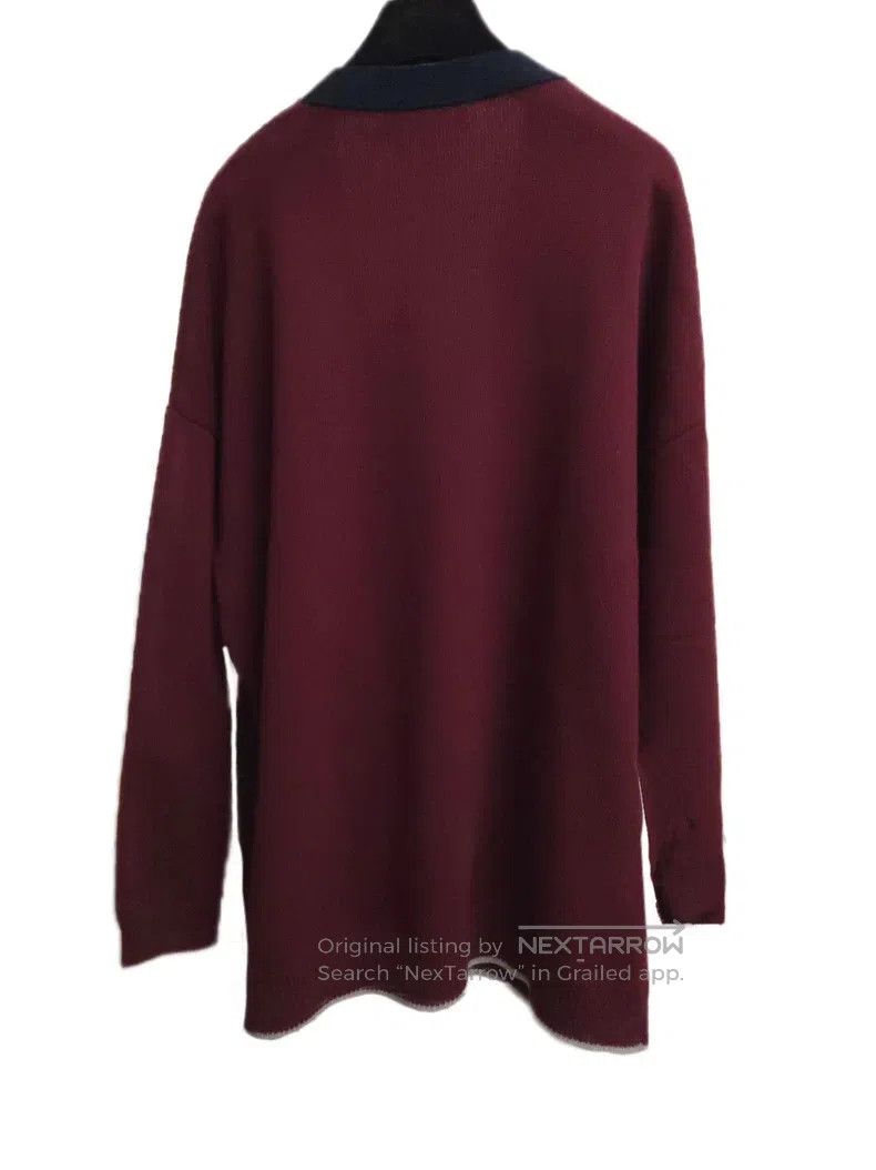 Loewe Loewe Burgundy wool cardigan Size S / US 4 / IT 40 - 5 Thumbnail