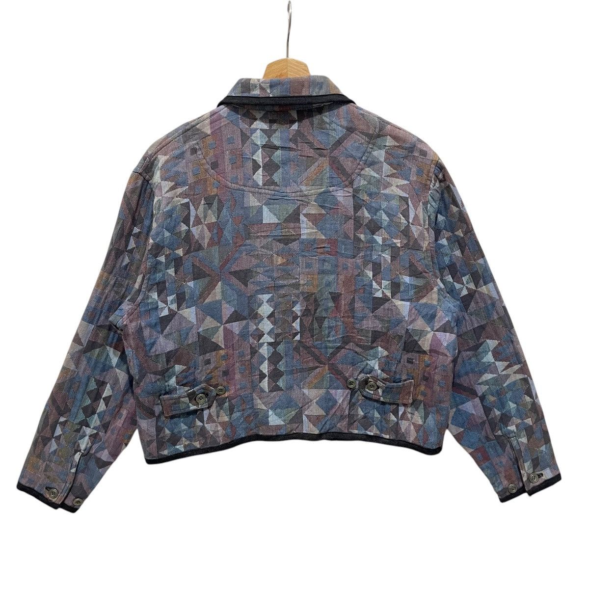L.L. Bean × Vintage Vintage LL Bean Aztec Design Button Cropped Jacket Size M / US 6-8 / IT 42-44 - 6 Thumbnail