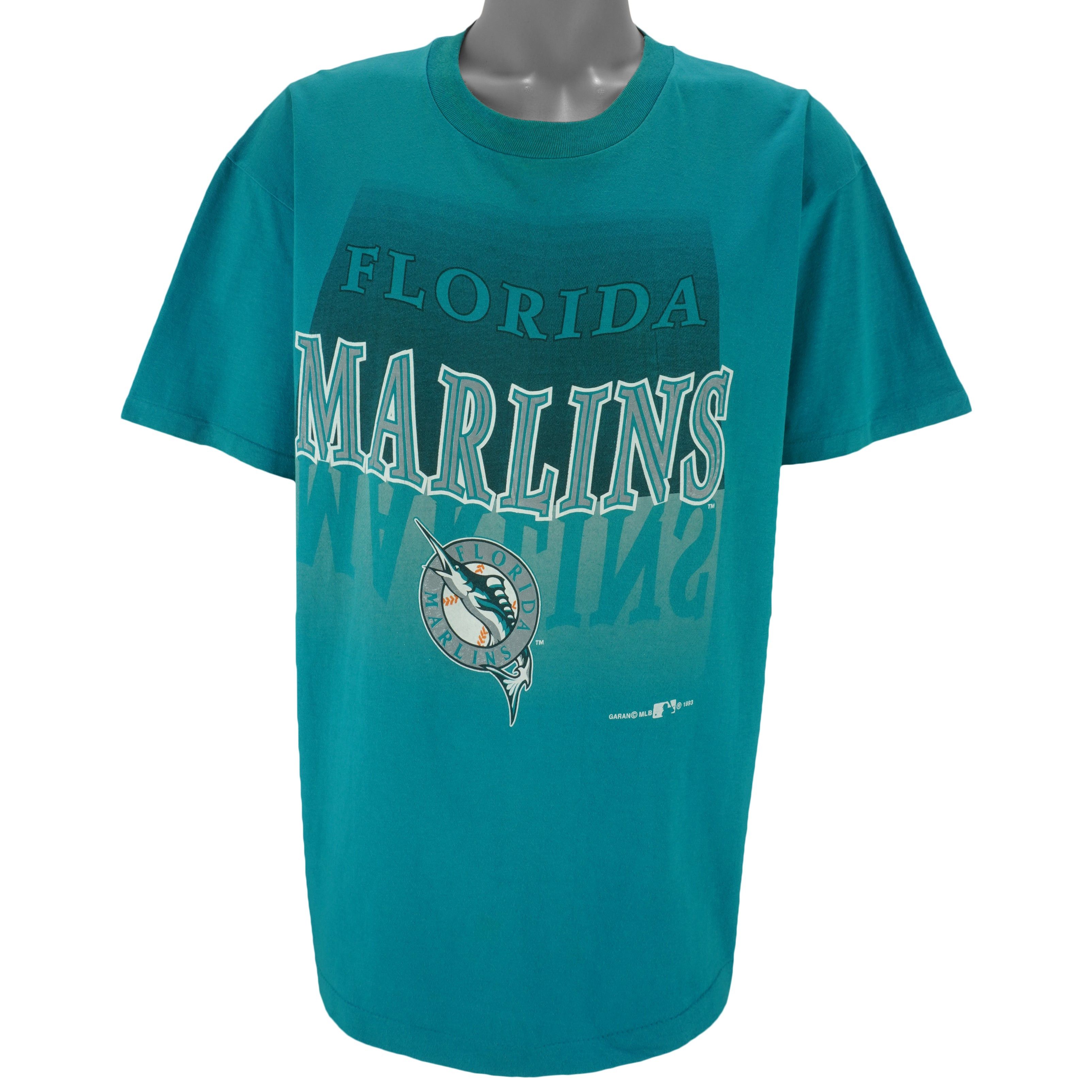 MLB (Team Rated) - Florida Marlins Single Stitch T-Shirt 1993 Size US XL / EU 56 / 4 - 1 Thumbnail