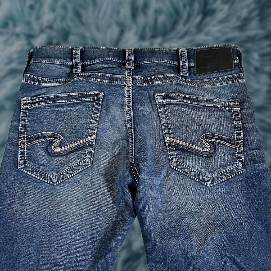 Silver Jeans Co. Silver Jeans Co. Men’s Jeans 36x30 Blue Denim Relaxed Straight Leg Baggy Size US 36 / EU 52 - 1 Thumbnail