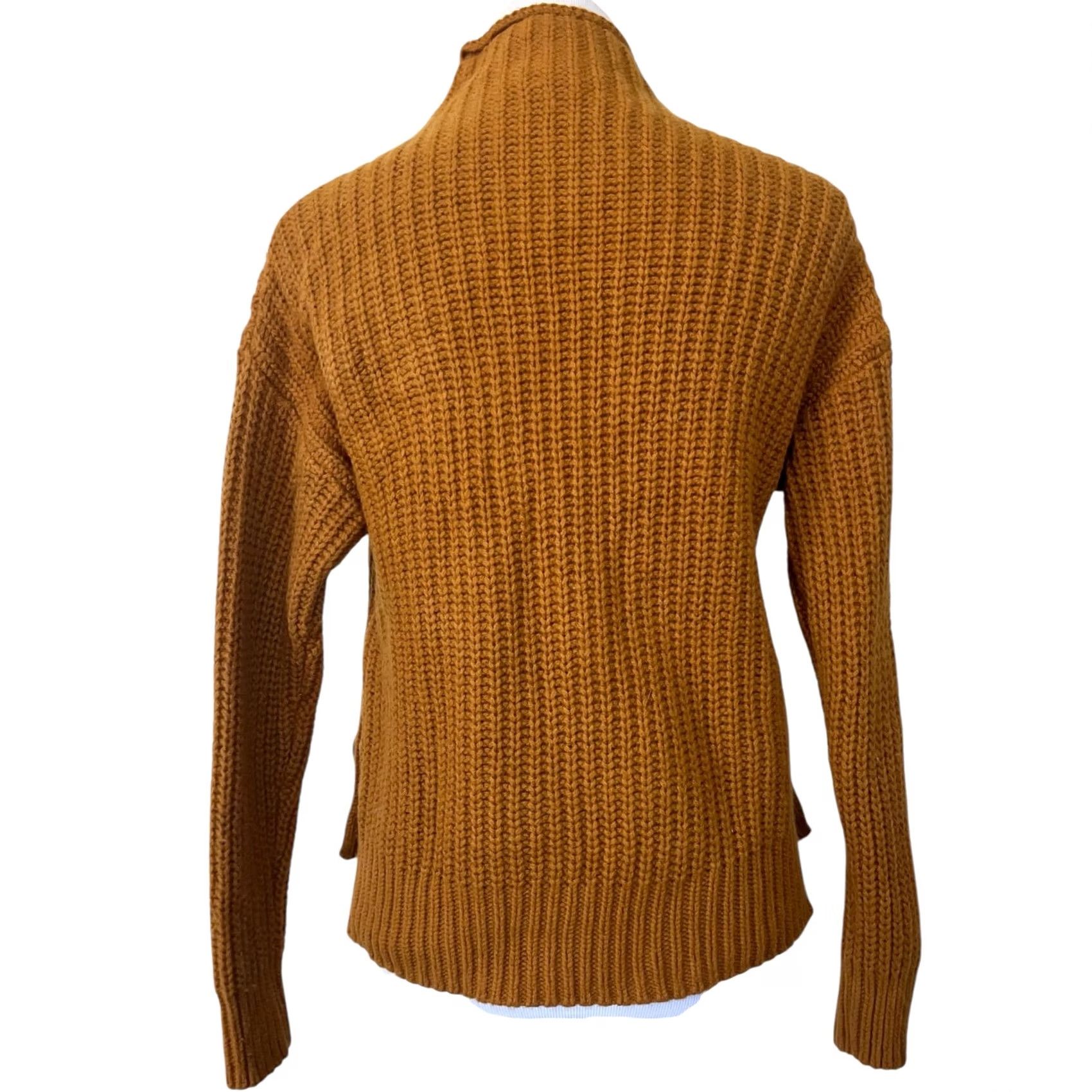 Madewell Madewell Sweater Women’s Chunky-Knit Mock Neck Side Button Cotton Wool Sz S Yellow Pullover Casual Winter Fall Womens Sized Regular Hoodie? Size S / US 4 / IT 40 - 7 Thumbnail