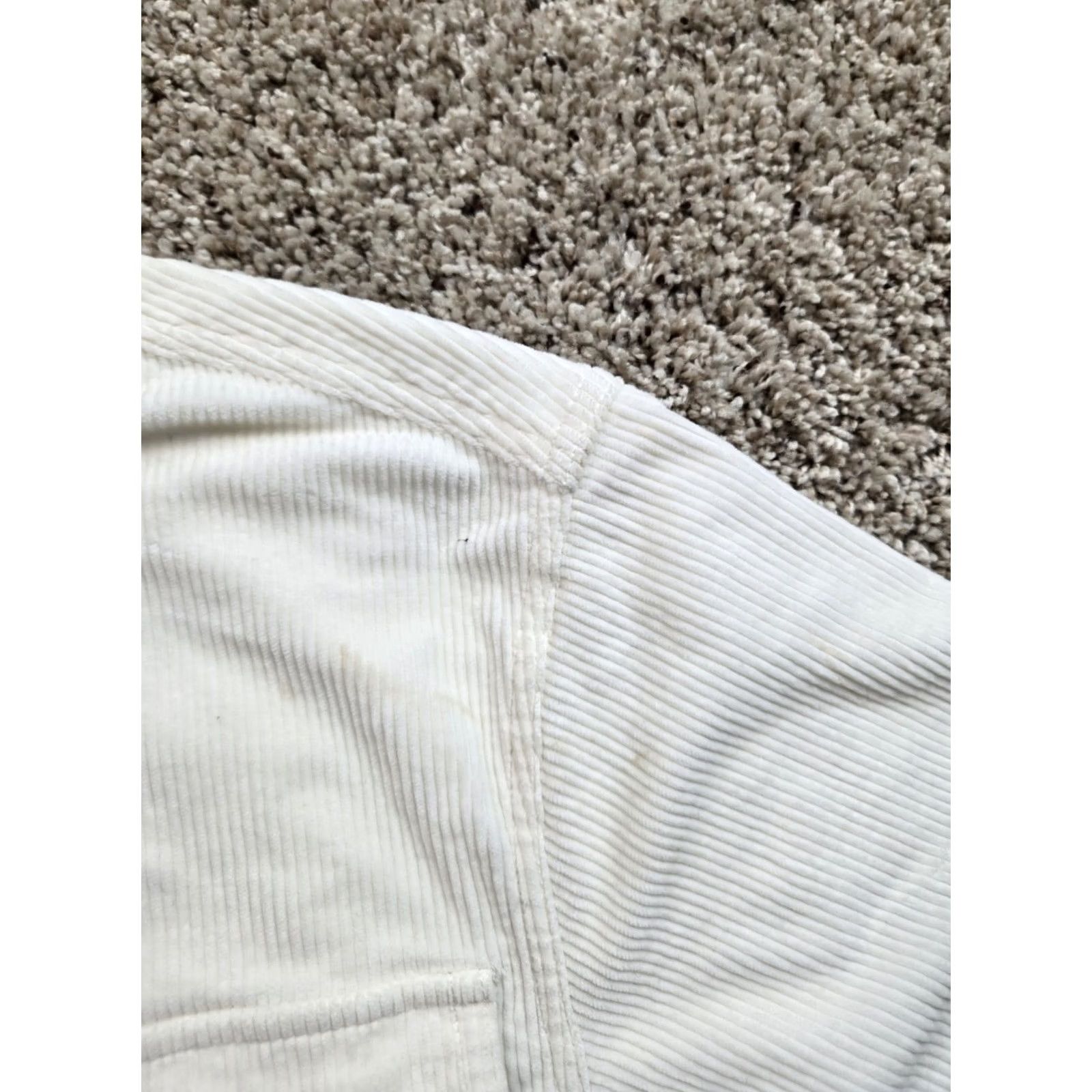 Madewell Madewell Corduroy Shirt Jacket Womens M Ivory Button Up Long Sleeve Stretch Size M / US 6-8 / IT 42-44 - 4 Thumbnail