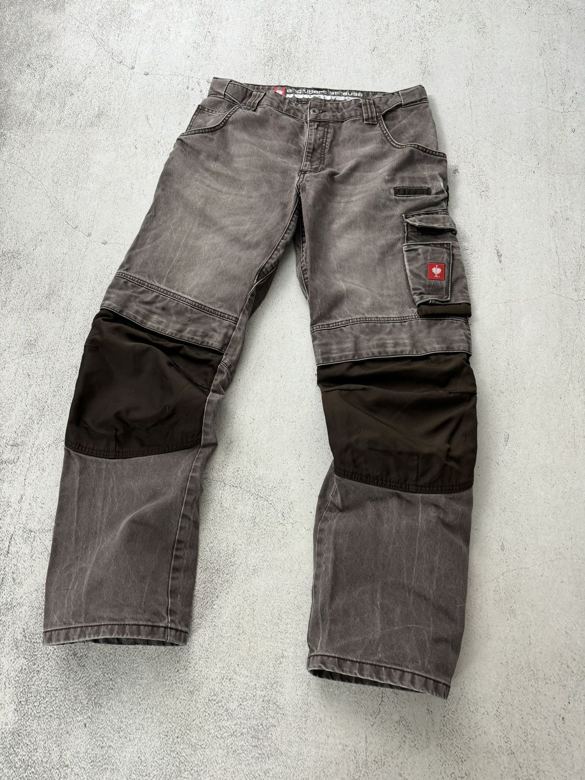Other Engelbert Strauss Work Brown Cargo Denim Pants Size US 36 / EU 52 - 2 Thumbnail