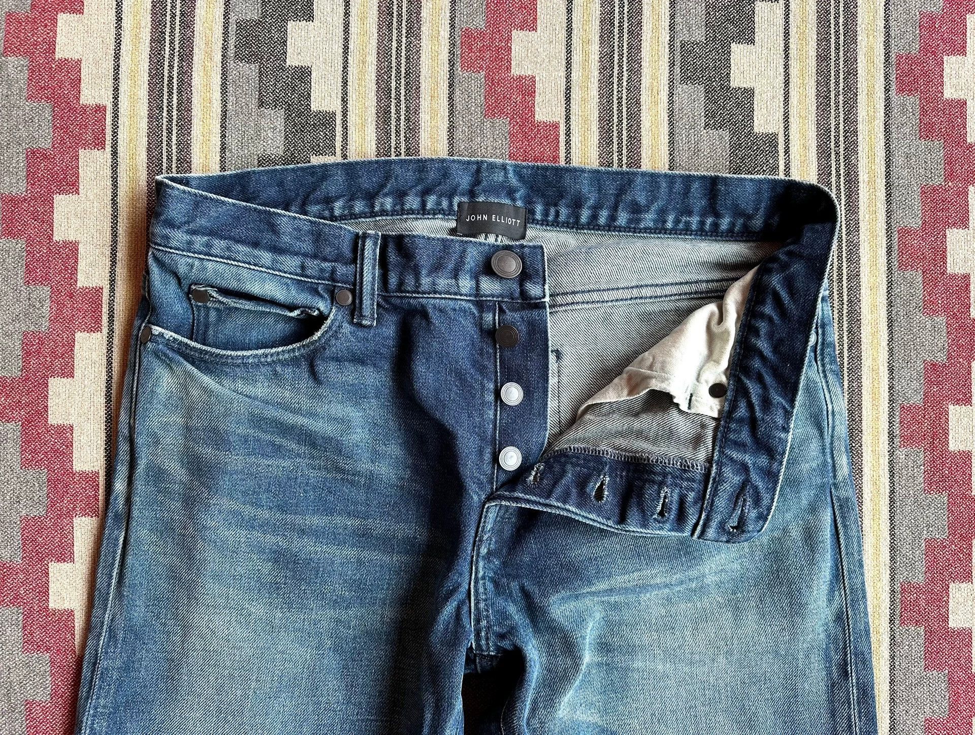 John Elliott John Elliott THE CAST 2 SLIM Heavy Wash Okayama Japan 30 Size US 30 / EU 46 - 3 Thumbnail