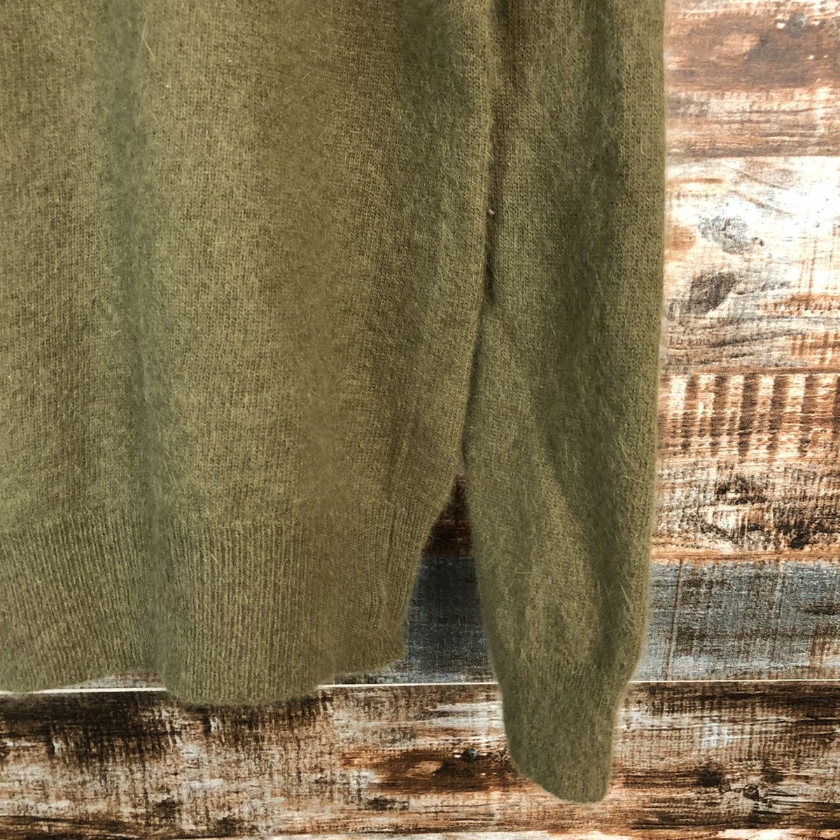 Homespun Knitwear × Japanese Brand Japanese Brand vintage Green Knitwear #A2249 Size US S / EU 44-46 / 1 - 8 Thumbnail