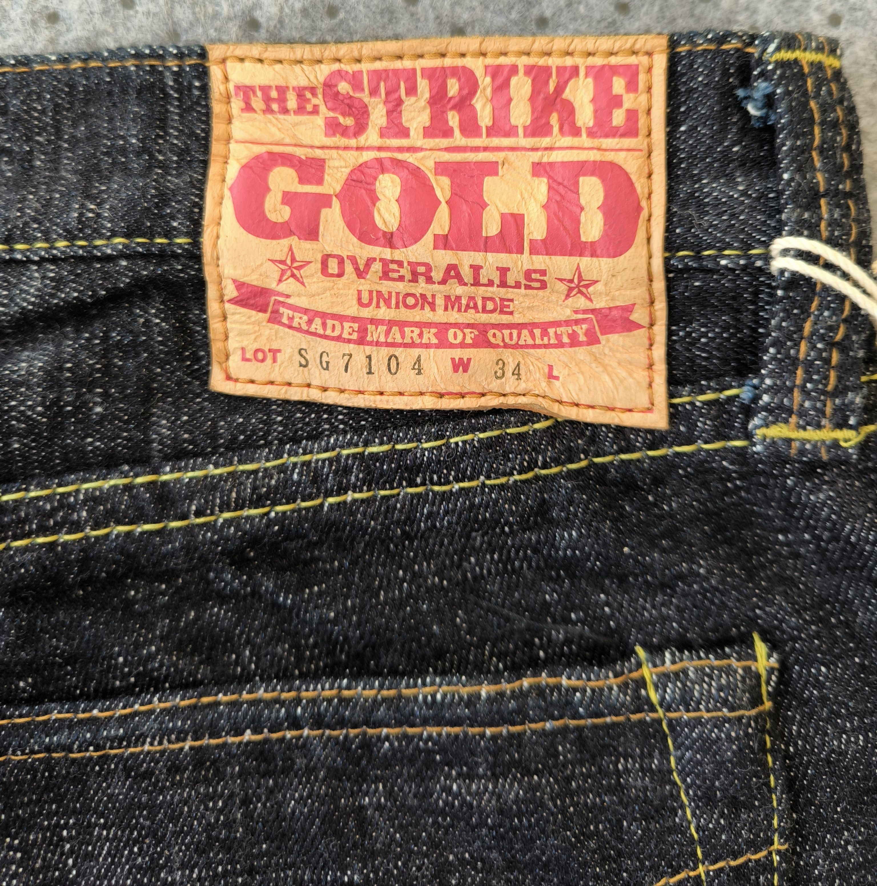 The Strike Gold THE STRIKE GOLD slubby series SG7104 selvedge jenas Size US 32 / EU 48 - 1 Thumbnail