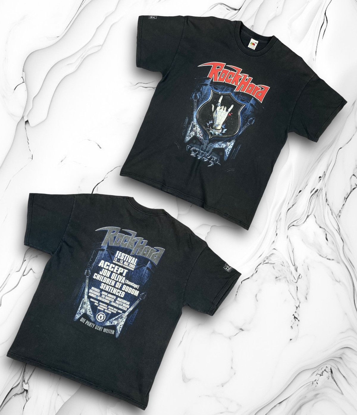 Band Tees × Vintage Vintage Rock Hard 2005 Rock Tee T Shirt Size US XL / EU 56 / 4 - 1 Thumbnail