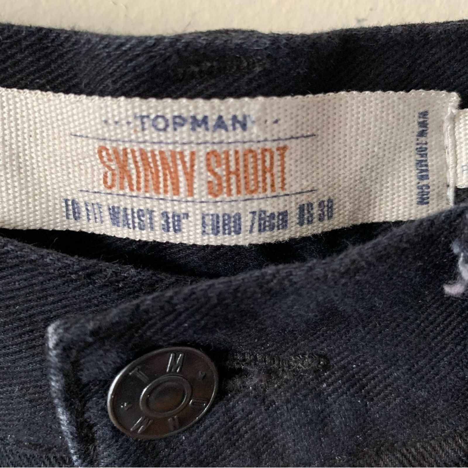 Topman Topman Men’s Black Denim Shorts Jordan Size 30 Size US 30 / EU 46 - 8 Thumbnail