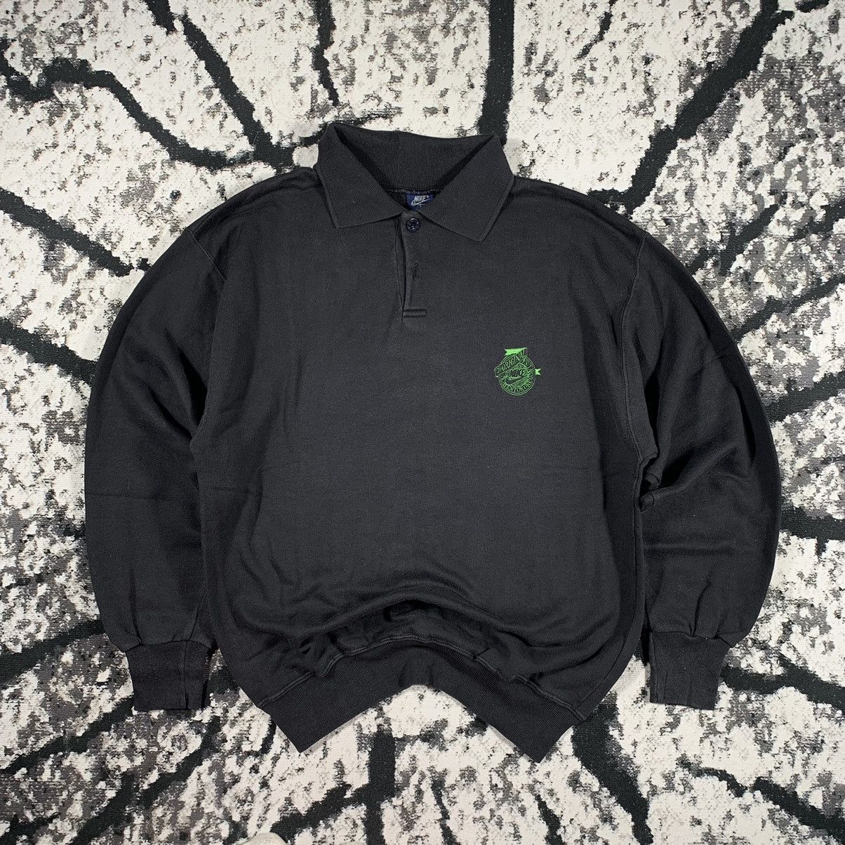 Nike × Vintage Vintage 80’s NIKE Oregon USA Polo Sweatshirt Logo Size US L / EU 52-54 / 3 - 1 Thumbnail